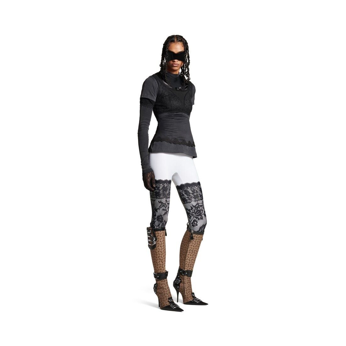 Balenciaga o1tr1nto0426 Layered Top in Black Size XL / US 12-14 / IT 48-50 - 2 Thumbnail