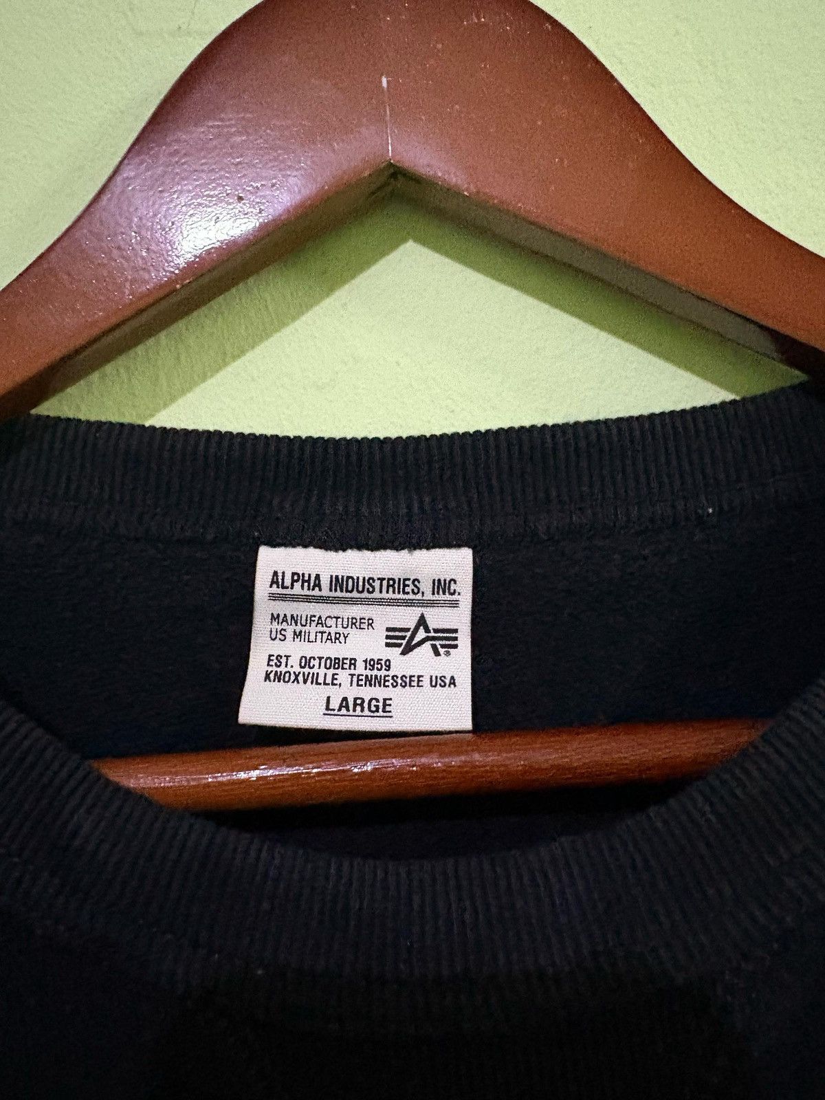 Alpha Industries Alpha Industries Sweatshirt Single Pocket Design Size US L / EU 52-54 / 3 - 10 Thumbnail