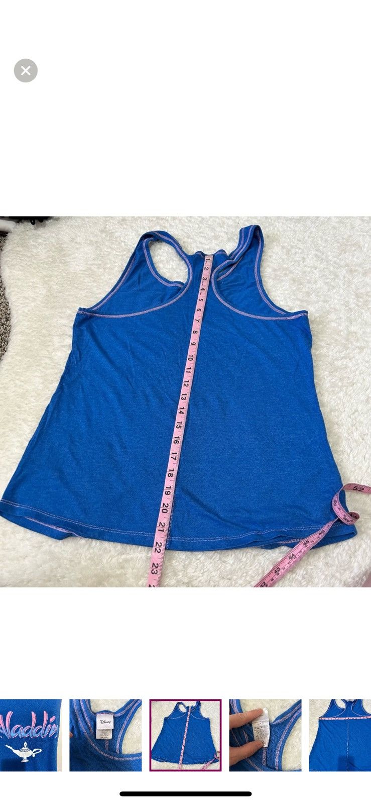 Disney Disney Aladdin large blue racerback tank top Size L / US 10 / IT 46 - 2 Thumbnail