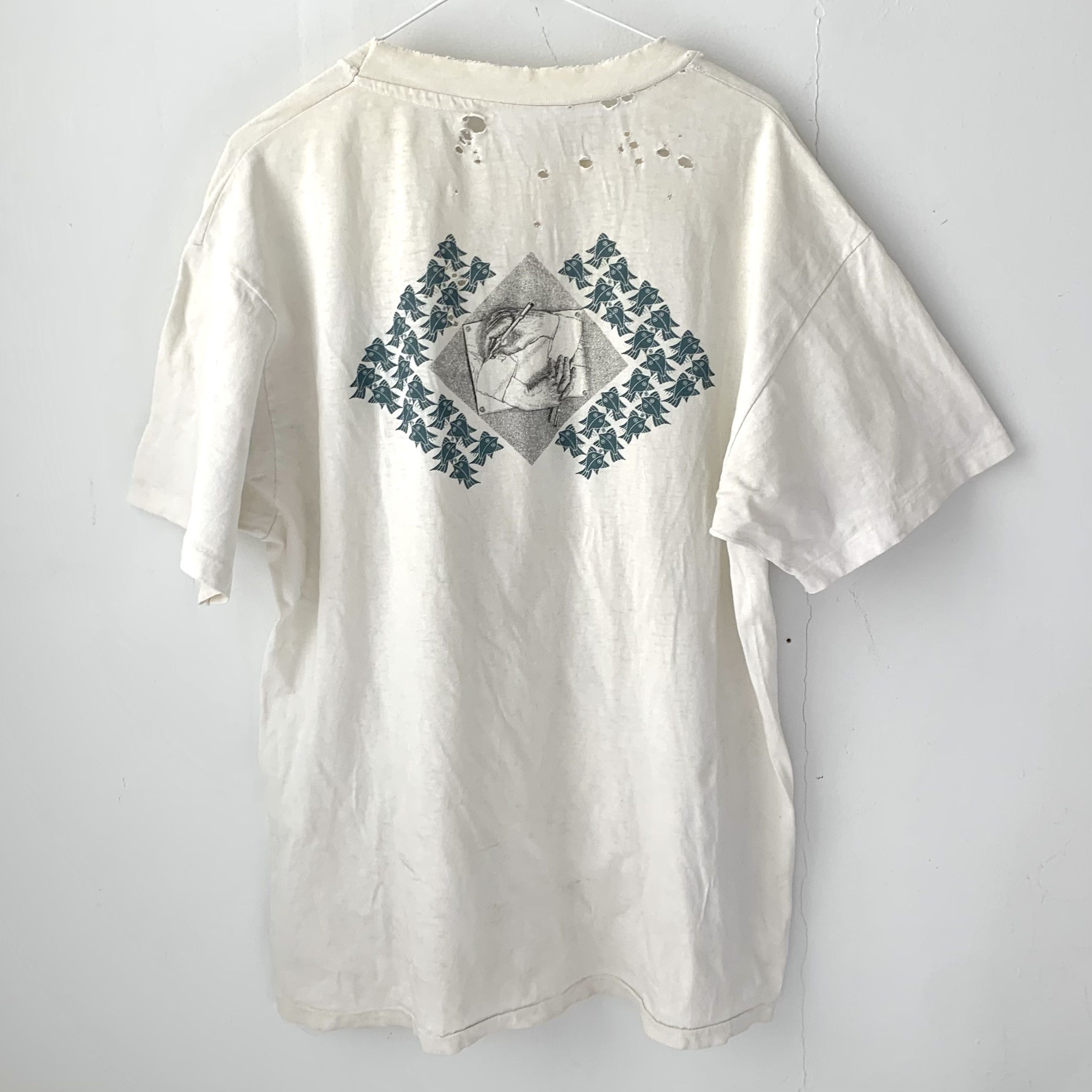 Other vintage ‘90s single stitch rare M.C. Escher print t-shirt Size US M / EU 48-50 / 2 - 2 Thumbnail