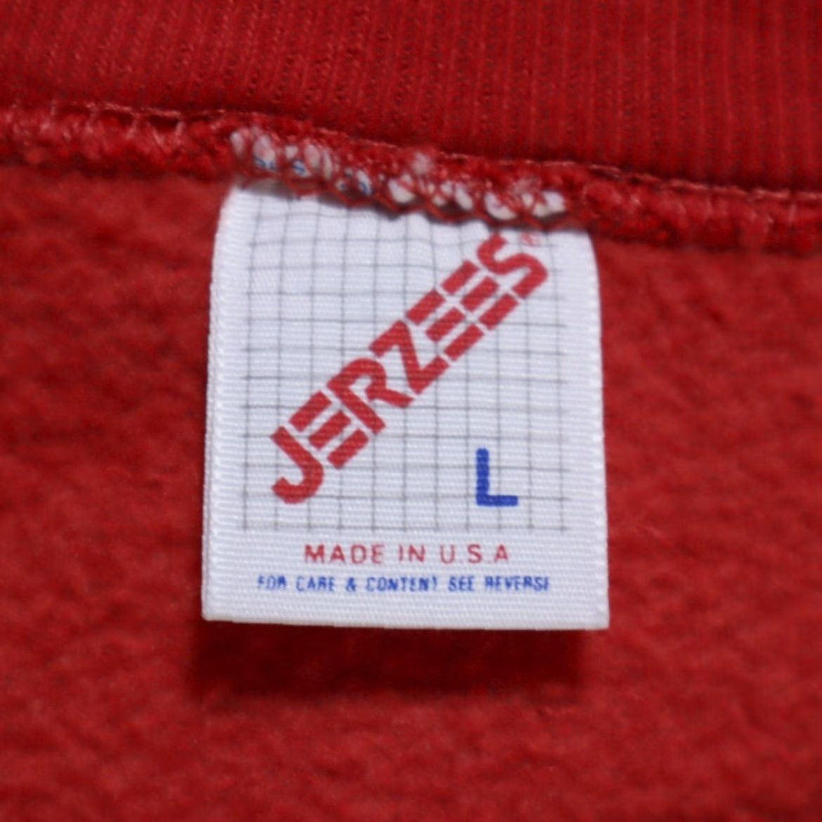 Jerzees VTG Jerzees Crewneck Sweatshirt Solid Long Sleeve Red Men's L Shirt Mens 90s VTG Size US L / EU 52-54 / 3 - 5 Thumbnail