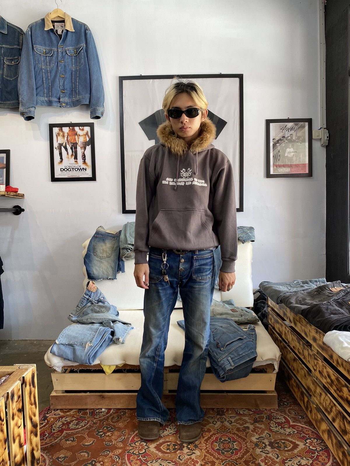 If Six Was Nine × Japanese Brand × Le Grande Bleu (L.G.B.) fur hoodie japanese brand desio poem Size US M / EU 48-50 / 2 - 13 Thumbnail