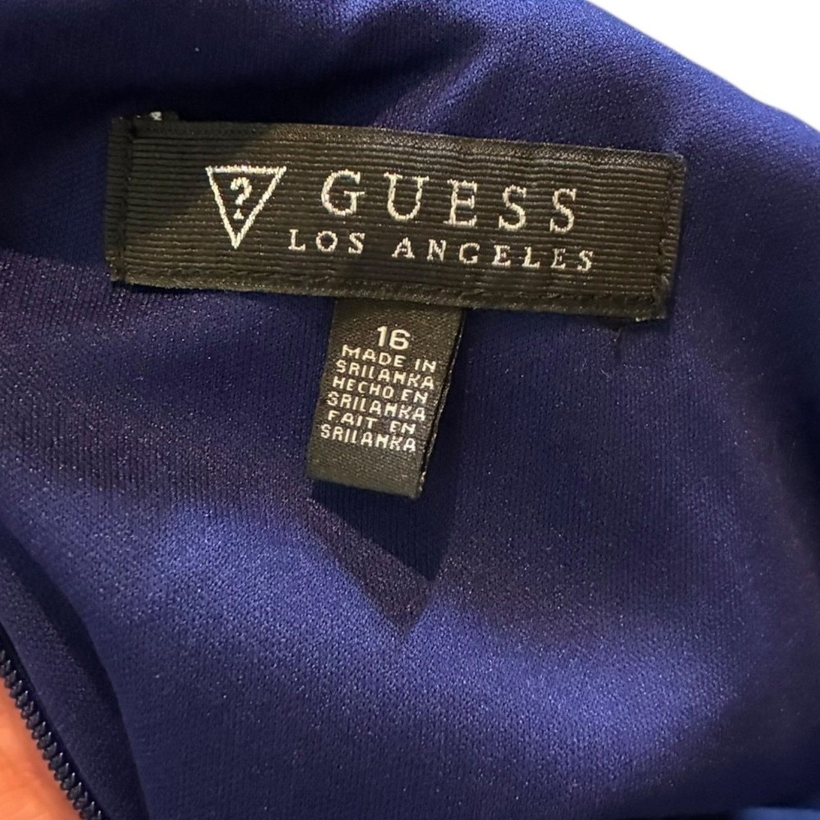 Guess Plus Guess Blue Crisscross Strap Bodycon Sheath Dress Sz 16 Size XXL / US 16-18 / IT 52-54 - 3 Thumbnail