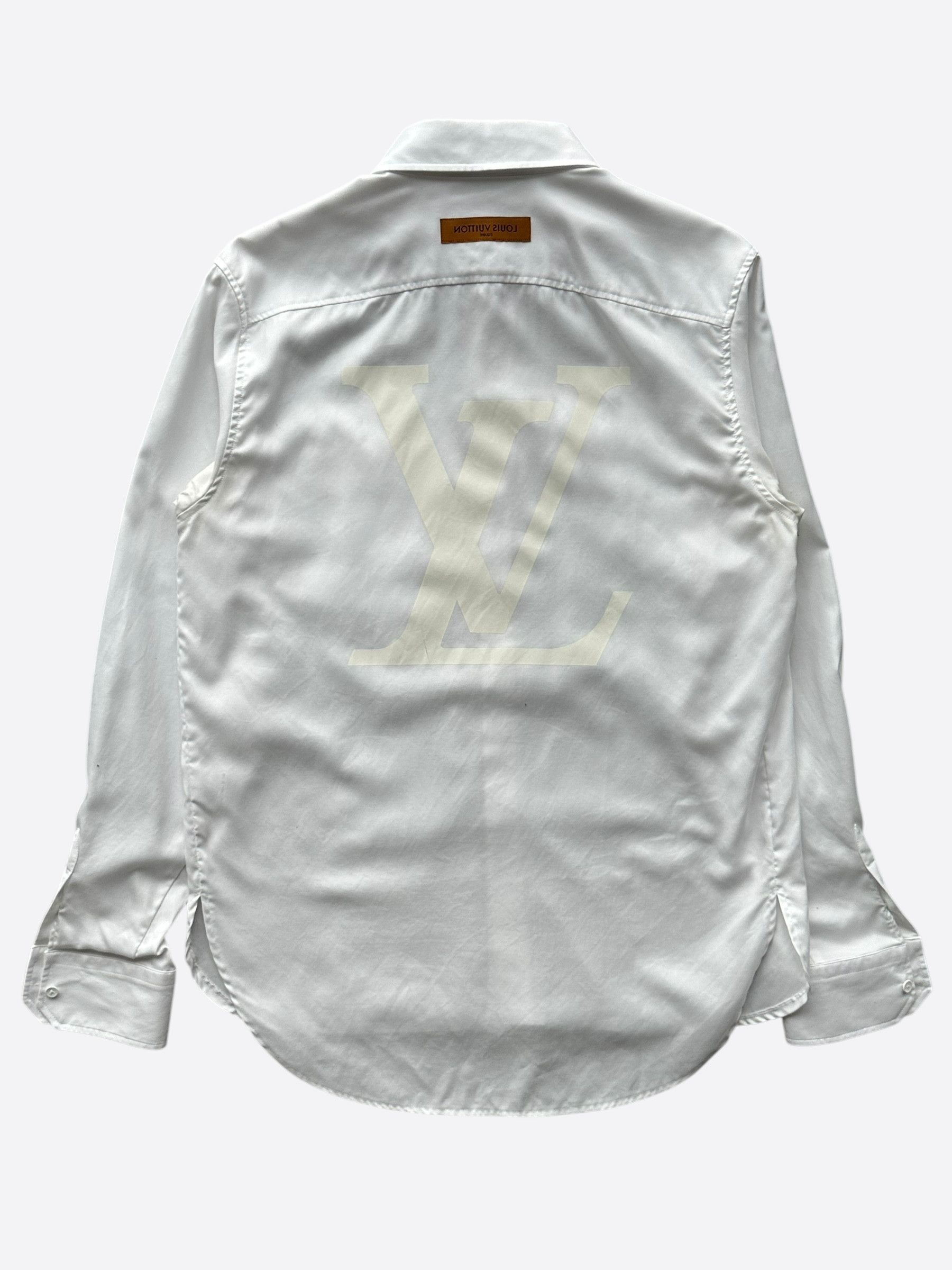 Louis Vuitton Louis Vuitton White Case Study Button Up Shirt Size US M / EU 48-50 / 2 - 2 Thumbnail