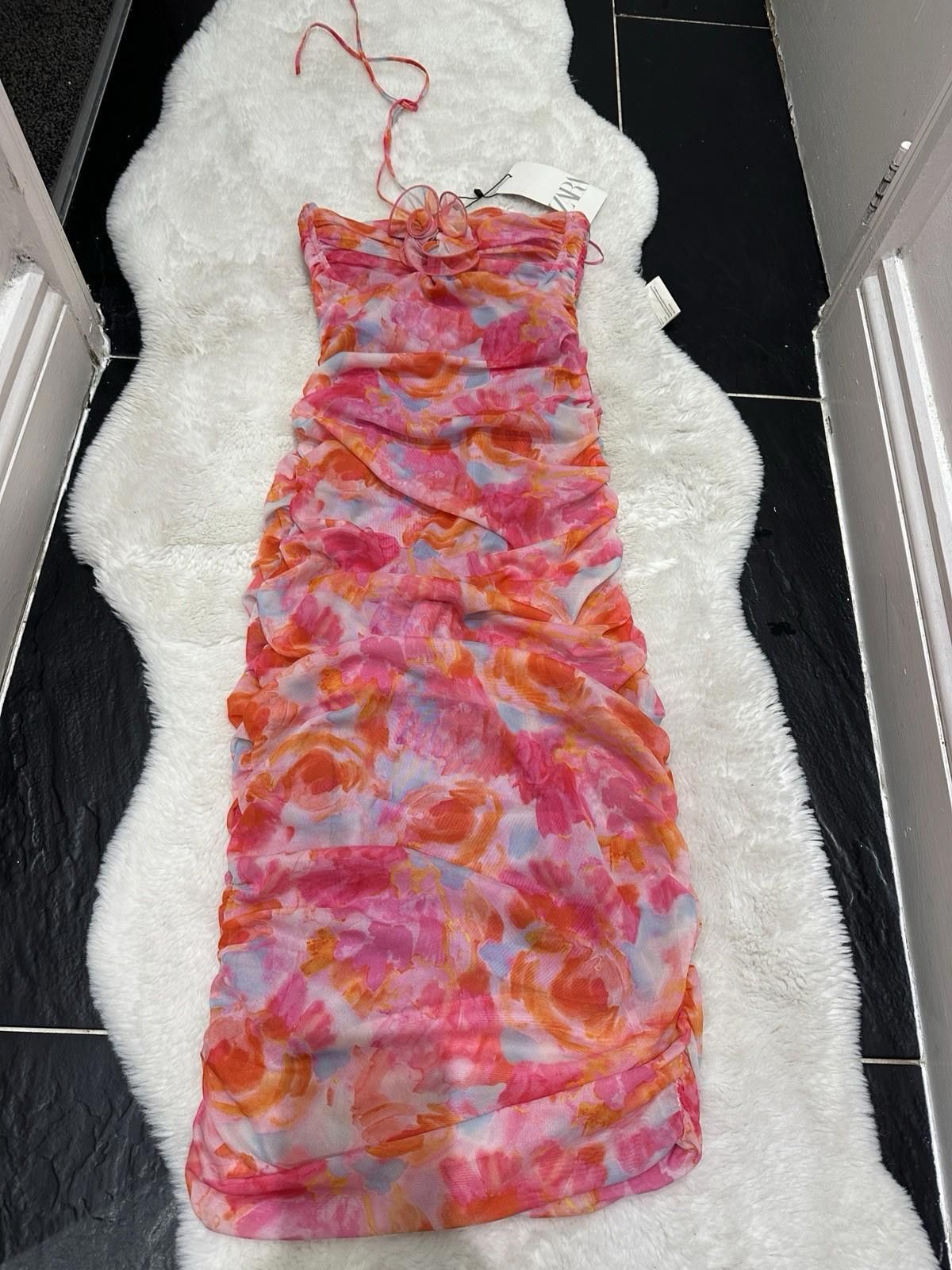 Zara ZARA Midi Tulle dress Size S / US 4 / IT 40 - 1 Thumbnail