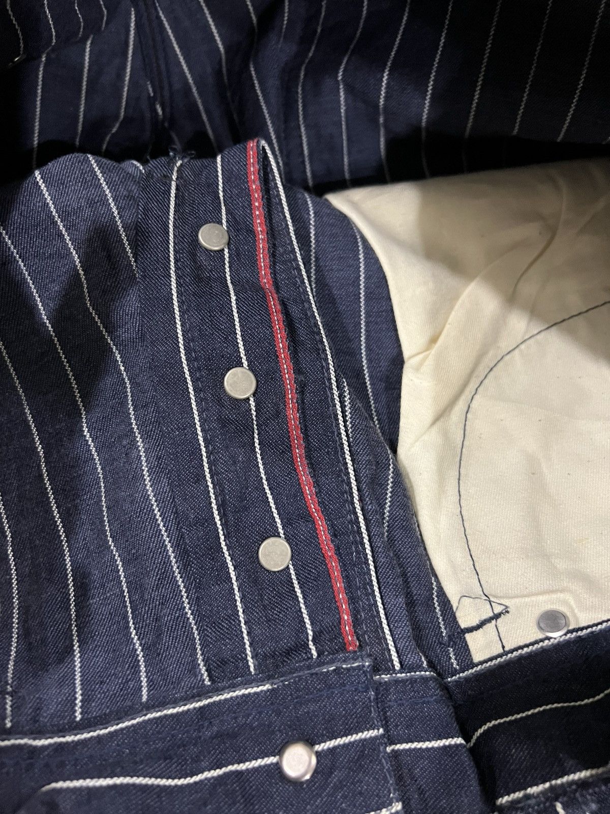 Samurai Jeans RARE Union Made Indigo Wabash Motorcyclist Biker Jean Denim Size US 36 / EU 52 - 9 Thumbnail