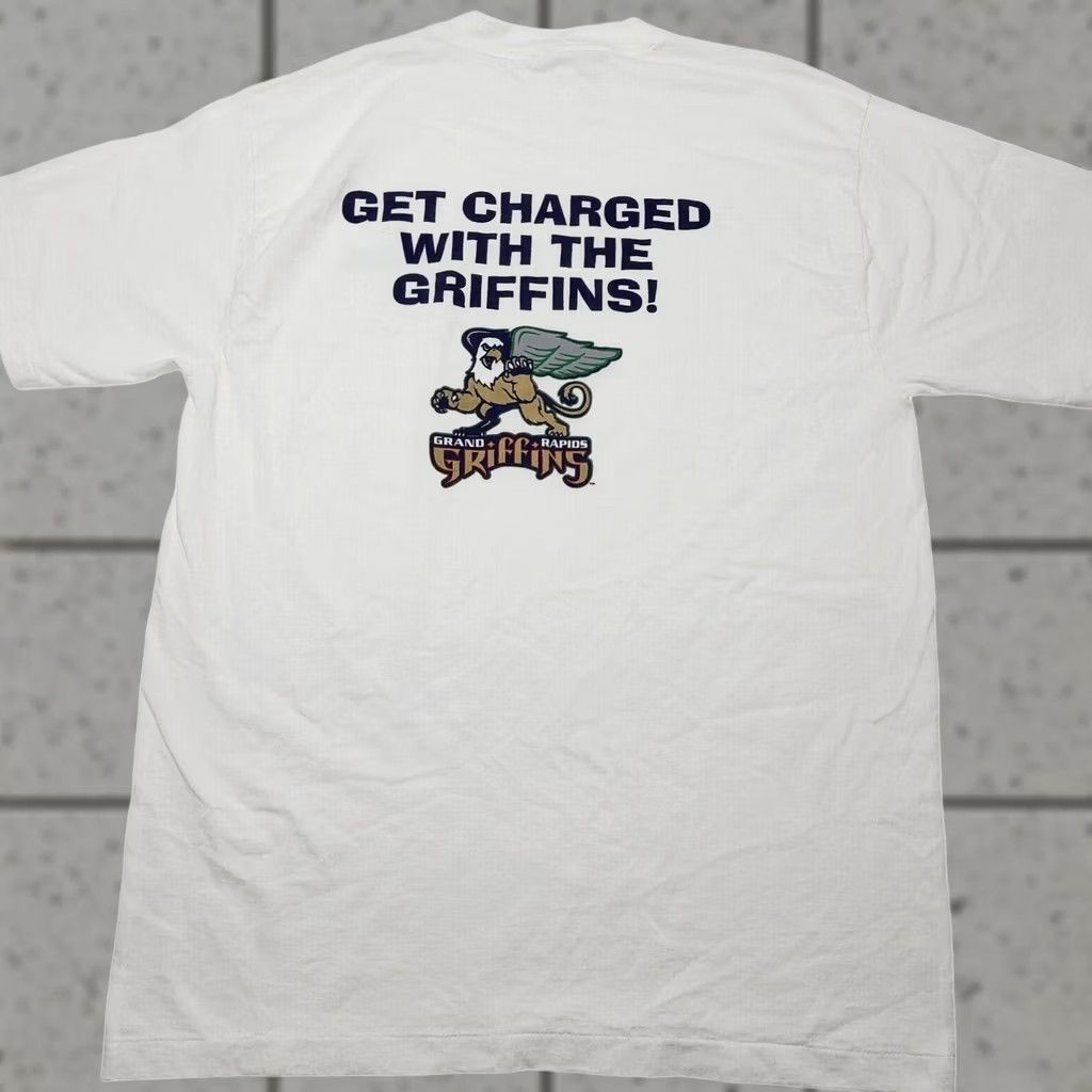 Vintage VINTAGE Grand Rapids Griffins Hockey T-Shirt 90s XL Single Stitch Mens Size US XL / EU 56 / 4 - 1 Thumbnail