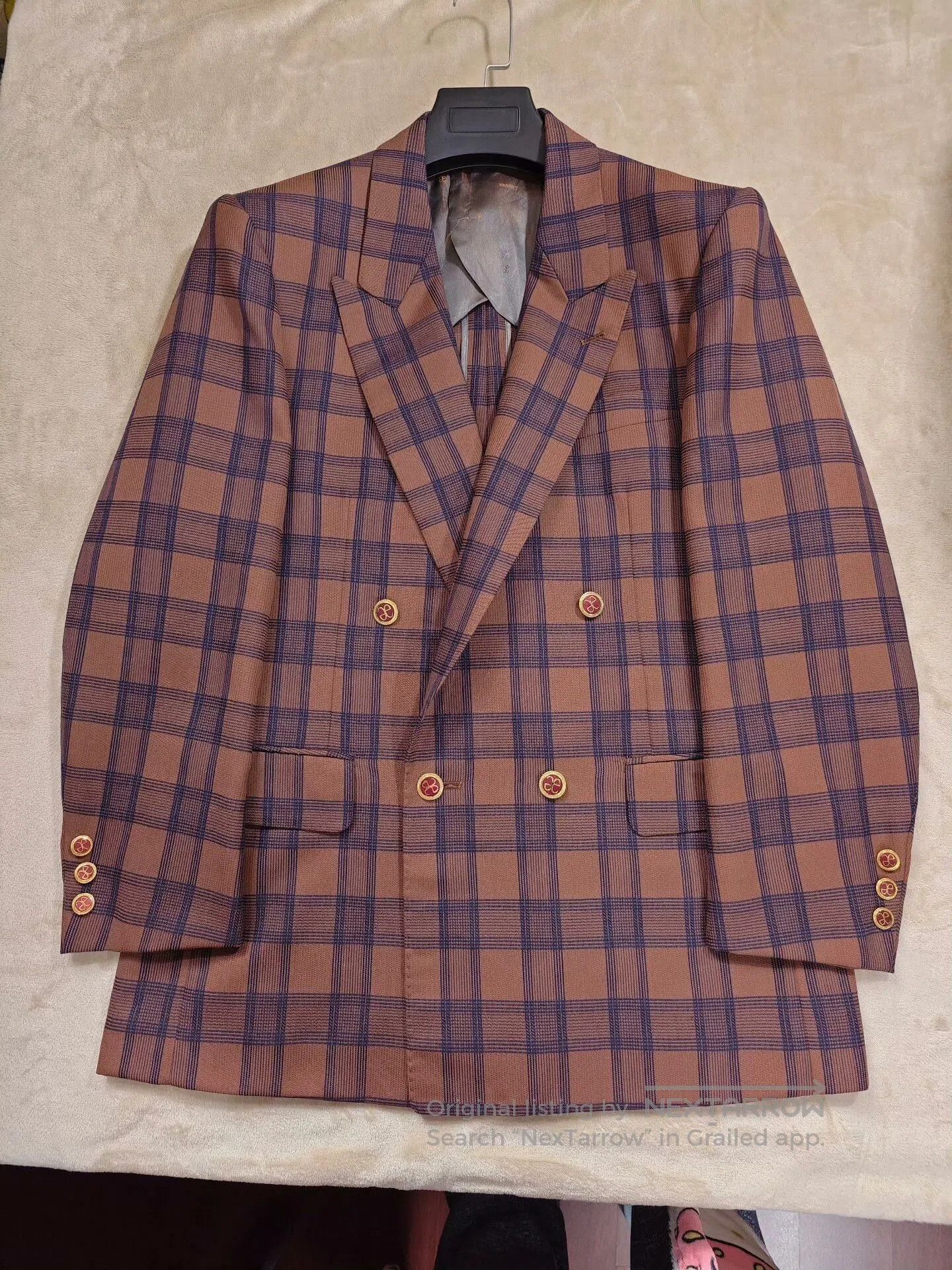 Luxe Custom Brown Silk Wool Suit. Size US M / EU 48-50 / 2 - 5 Thumbnail