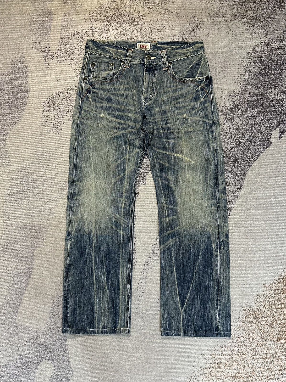 Undercover × Uniqlo Edwin 424XVS Flare Washed Denim Size US 32 / EU 48 - 1 Thumbnail