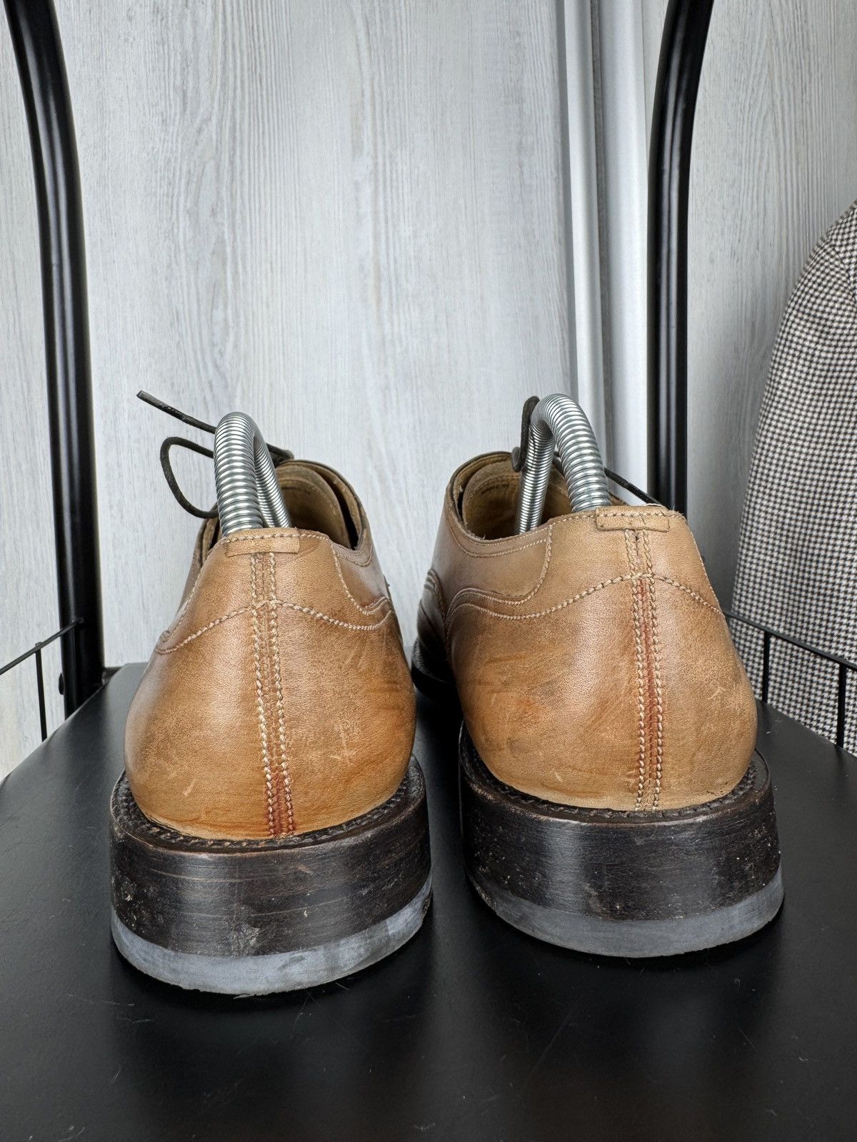 Bally Bally Brown Beige formsl oxford derby leather shoes us 8.5 Size US 8.5 / EU 41-42 - 13 Thumbnail