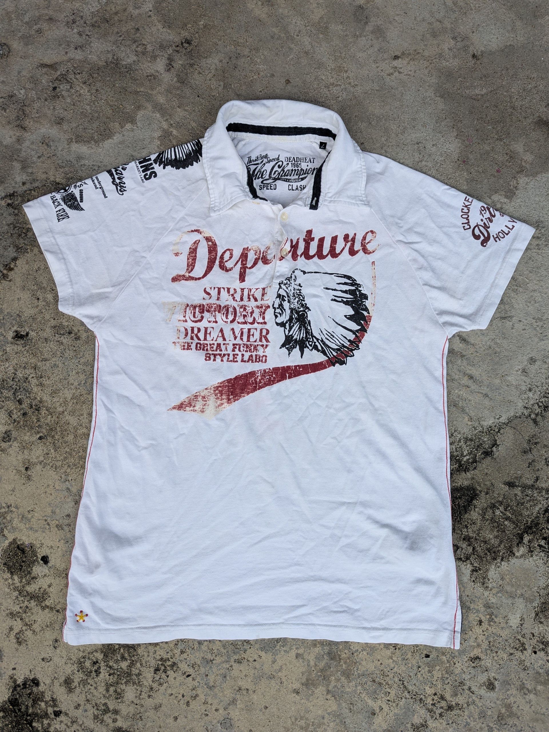 Native × Vintage Vintage Polo Shirt American Apache Size US S / EU 44-46 / 1 - 1 Thumbnail