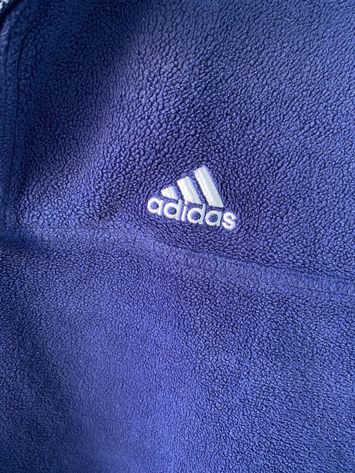 Adidas × Vintage Vintage 90’s Fleece Jacket Size US L / EU 52-54 / 3 - 6 Thumbnail