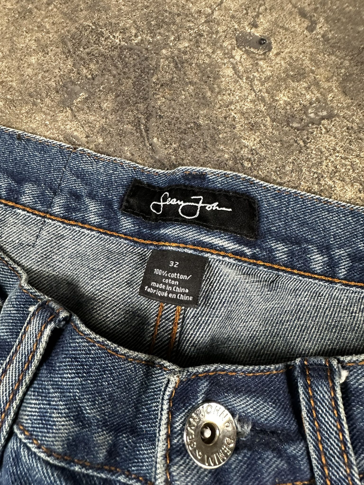 Sean John 2000s Sean John Patchwork Oversized Hiphop Rap Jeans Pants Size US 32 / EU 48 - 8 Thumbnail