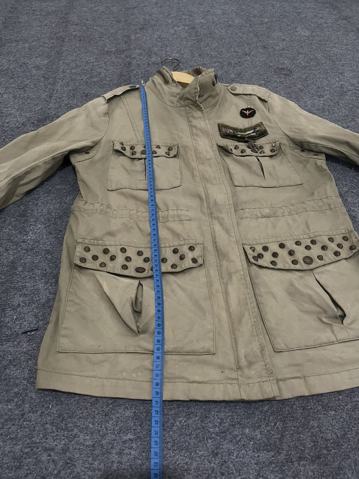 Japanese Brand Vtg Jessi New York Army Fatigue Field Jacket Studded Size US M / EU 48-50 / 2 - 9 Thumbnail