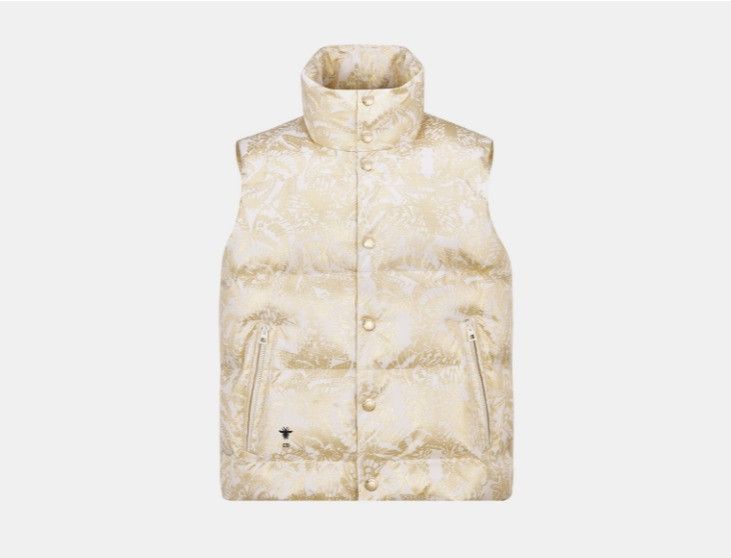 Dior o1w1db10225 417C32A2 Puffer Vest in Beige Size S / US 4 / IT 40 - 1 Thumbnail