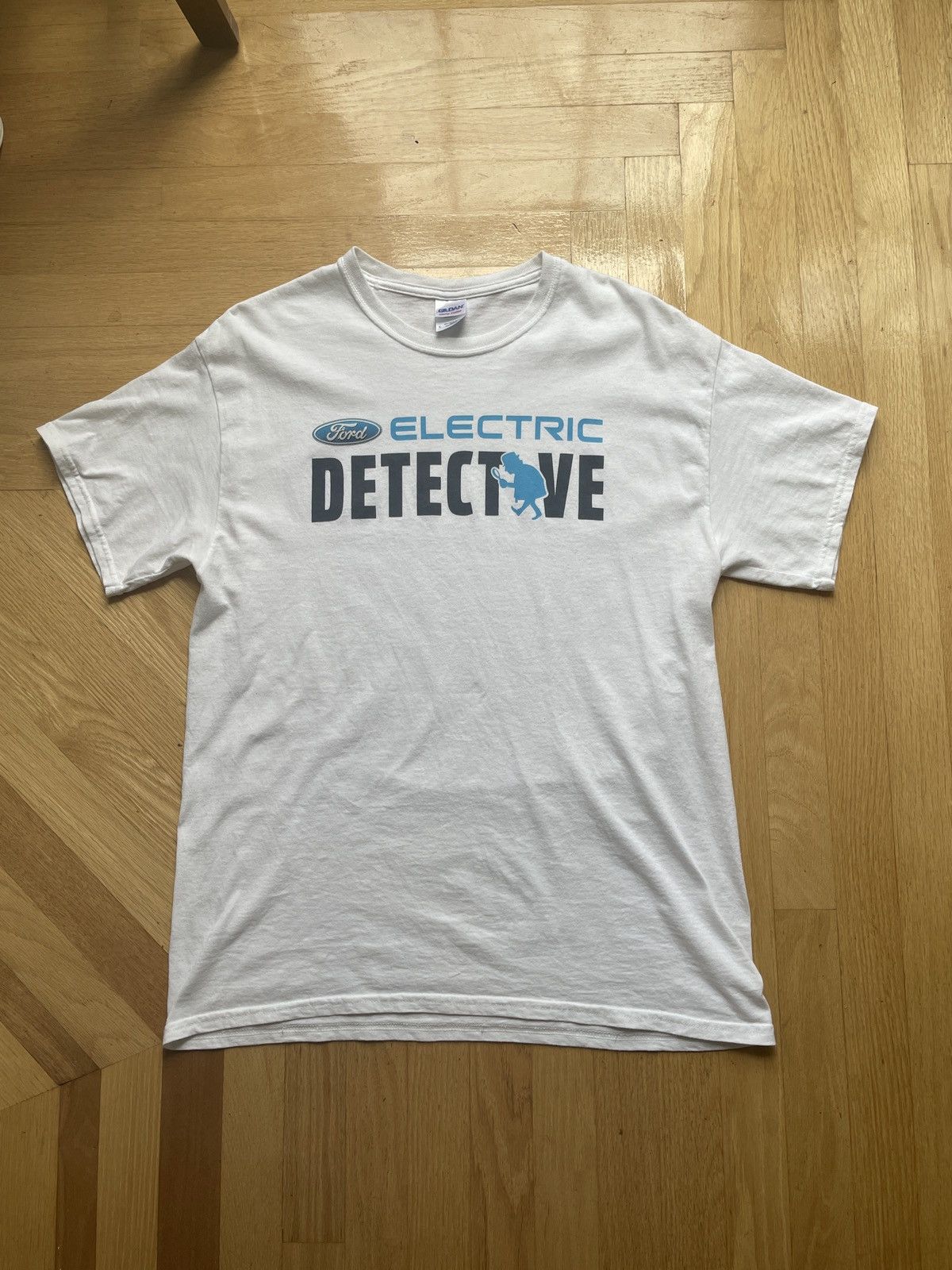 Ford VTG 00's Ford Electric Detective Graphic Tee T-shirt White Size US L / EU 52-54 / 3 - 1 Thumbnail