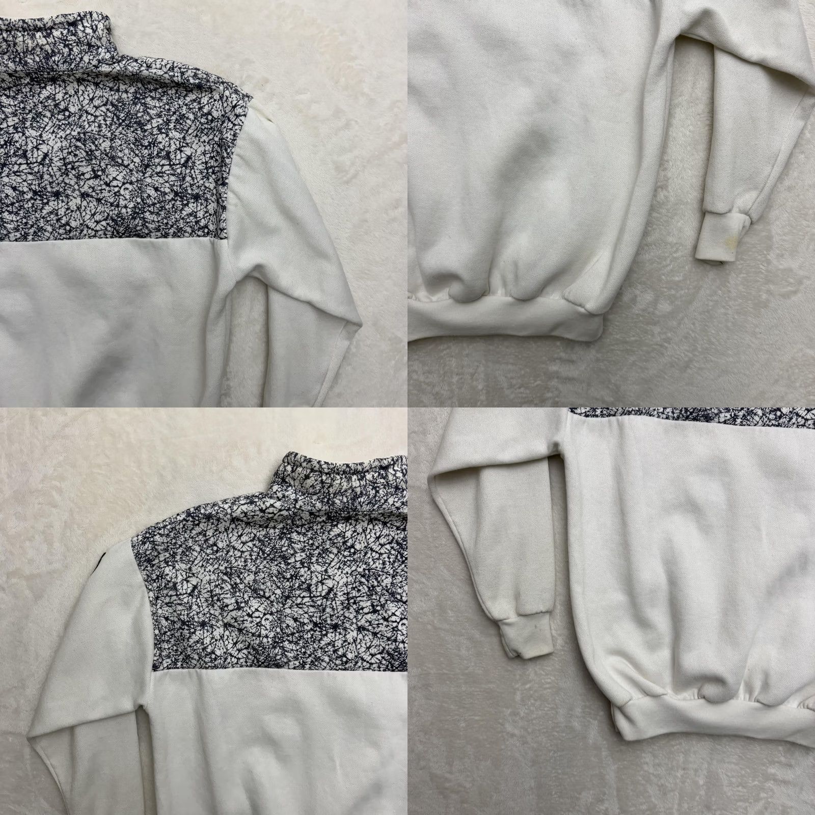 Vintage VINTAGE Jacoe Alcatraz Beach Club Sweatshirt 1/4 Zip Mens Large White Size US L / EU 52-54 / 3 - 9 Thumbnail