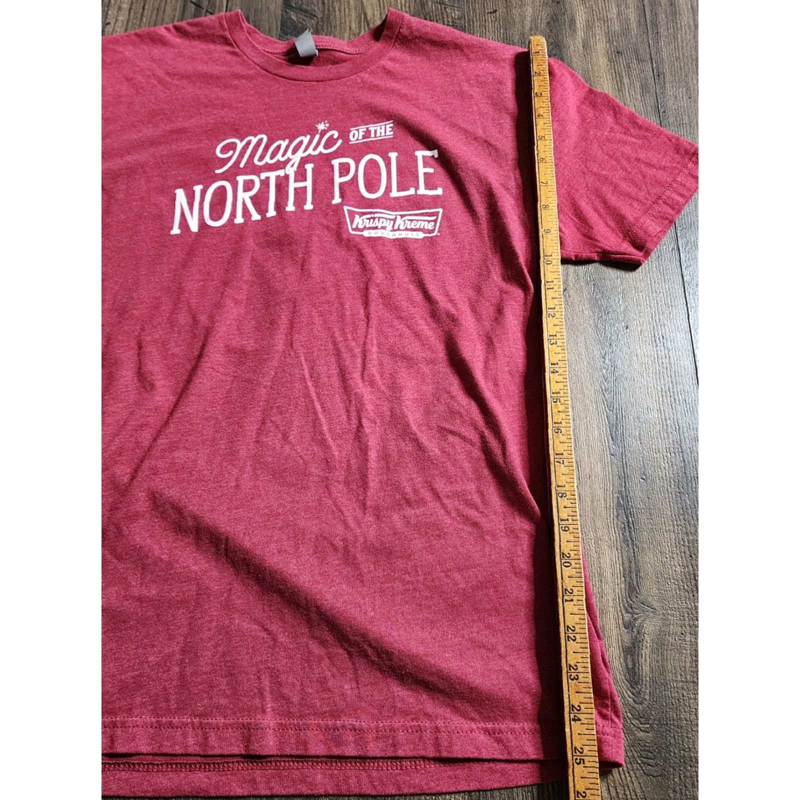 Vintage Mens M Krispy Kreme Doughnut Patrol North Pole Christmas T Shirt Double Sided Size US M / EU 48-50 / 2 - 3 Thumbnail
