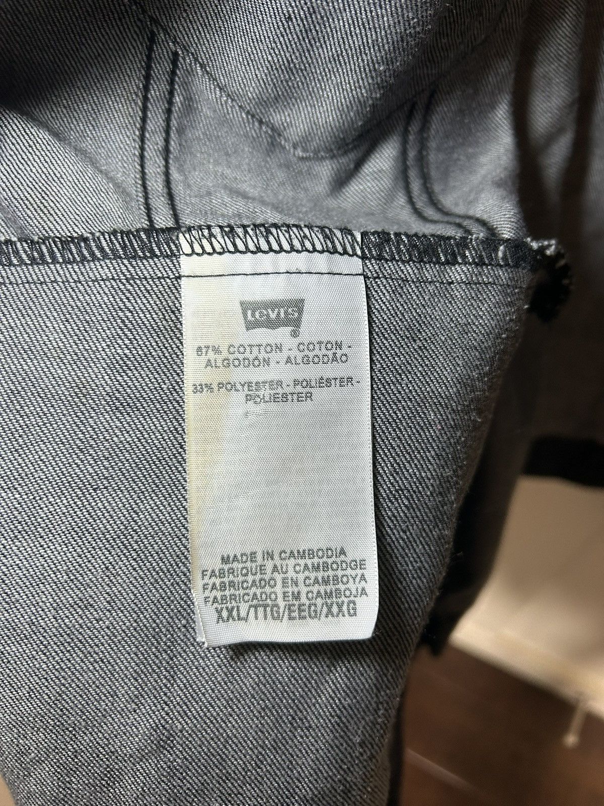 Levi's Vintage Levis dark grey / black denim jacket Size US XXL / EU 58 / 5 - 11 Thumbnail