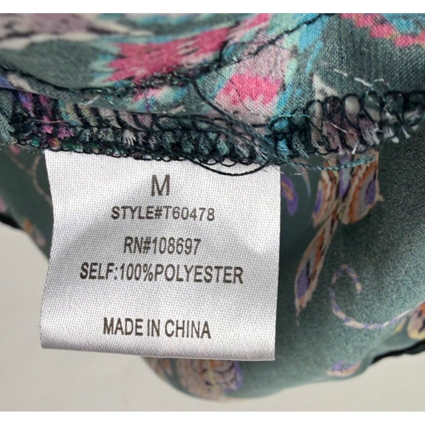 Other Alice Blue Stitch Fix Green Floral Sleeveless Top Keyhole Ba Size M / US 6-8 / IT 42-44 - 4 Thumbnail
