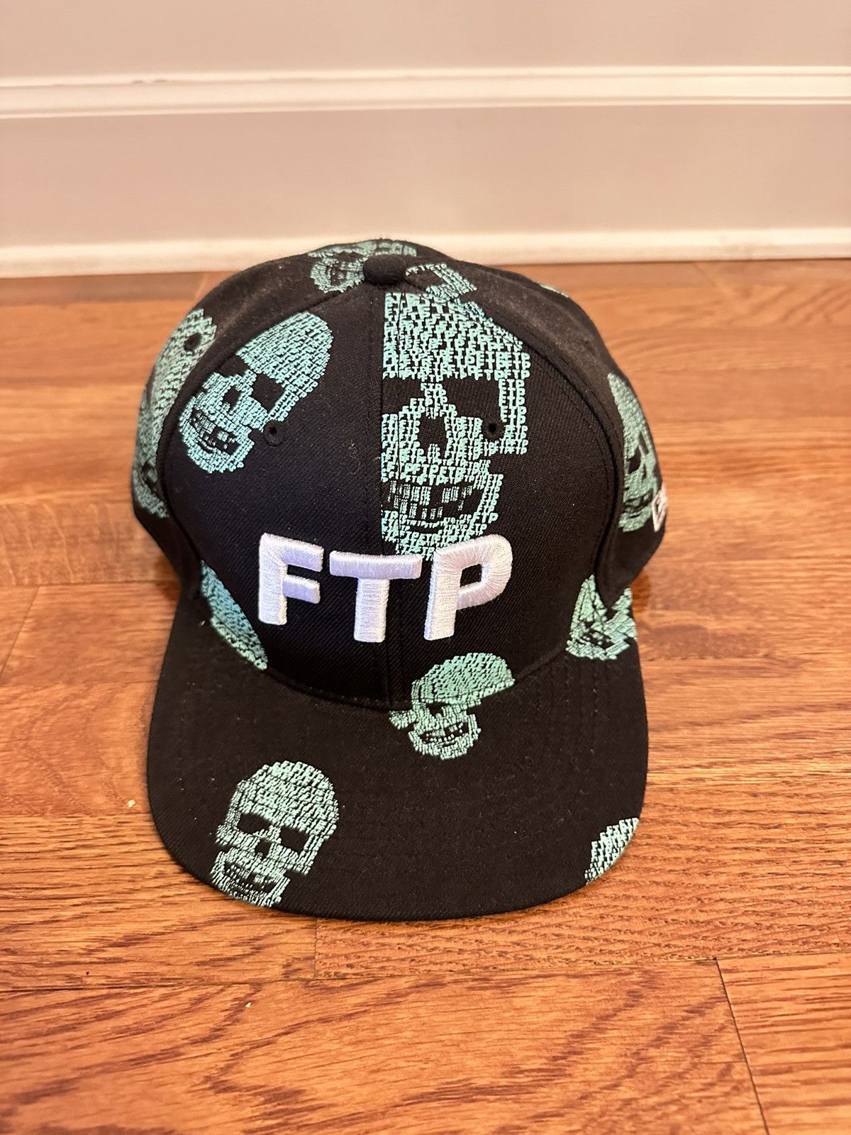 Fuck The Population FTP Skull Fitted Hat Black Size 8 Size ONE SIZE - 3 Thumbnail