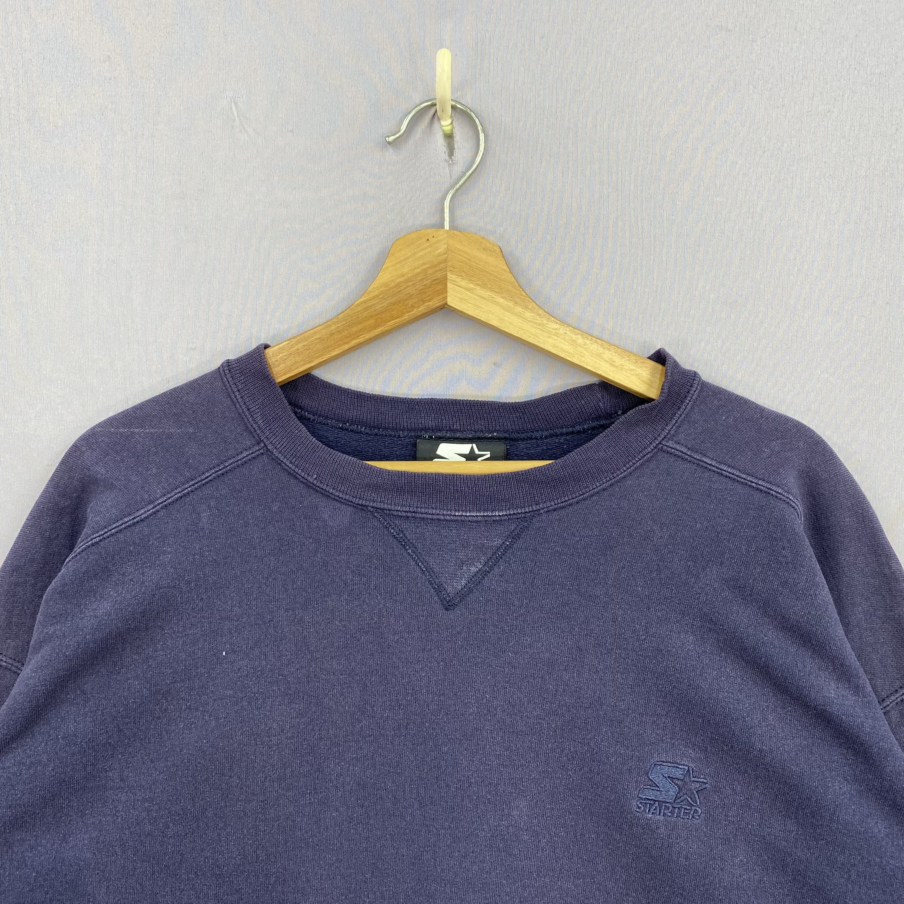Starter Vintage 90s Starter Crewneck Sweatshirt Pullover Jumper Size US L / EU 52-54 / 3 - 3 Thumbnail