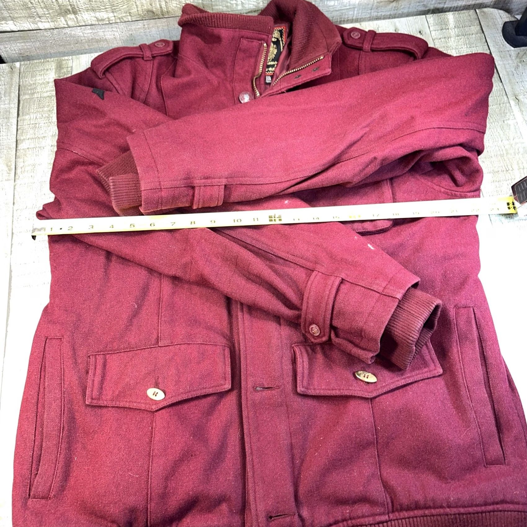 Olive LIVE Mechanics jacket Mens size 2XL red zip front Windbreaker Mik? Size US XXL / EU 58 / 5 - 3 Thumbnail