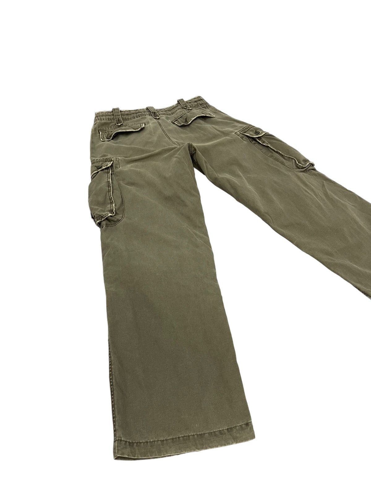 Japanese Brand Wide Cargo Sunny Cloud Cotton Canvas Military 7🟦2 Size US 31 - 11 Thumbnail