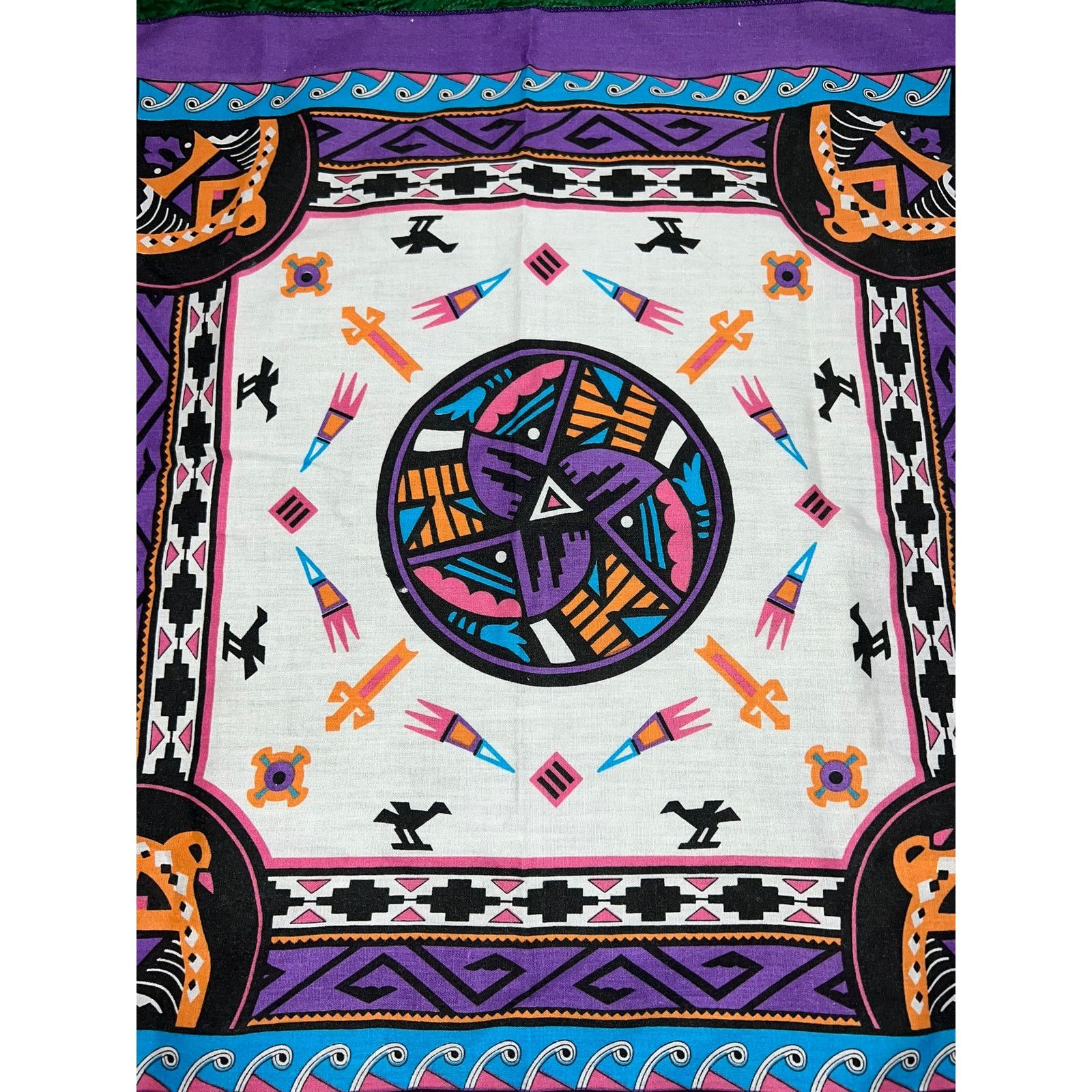 Vintage Vintage South Western Native American Art Artwork Bandana Size ONE SIZE - 2 Thumbnail