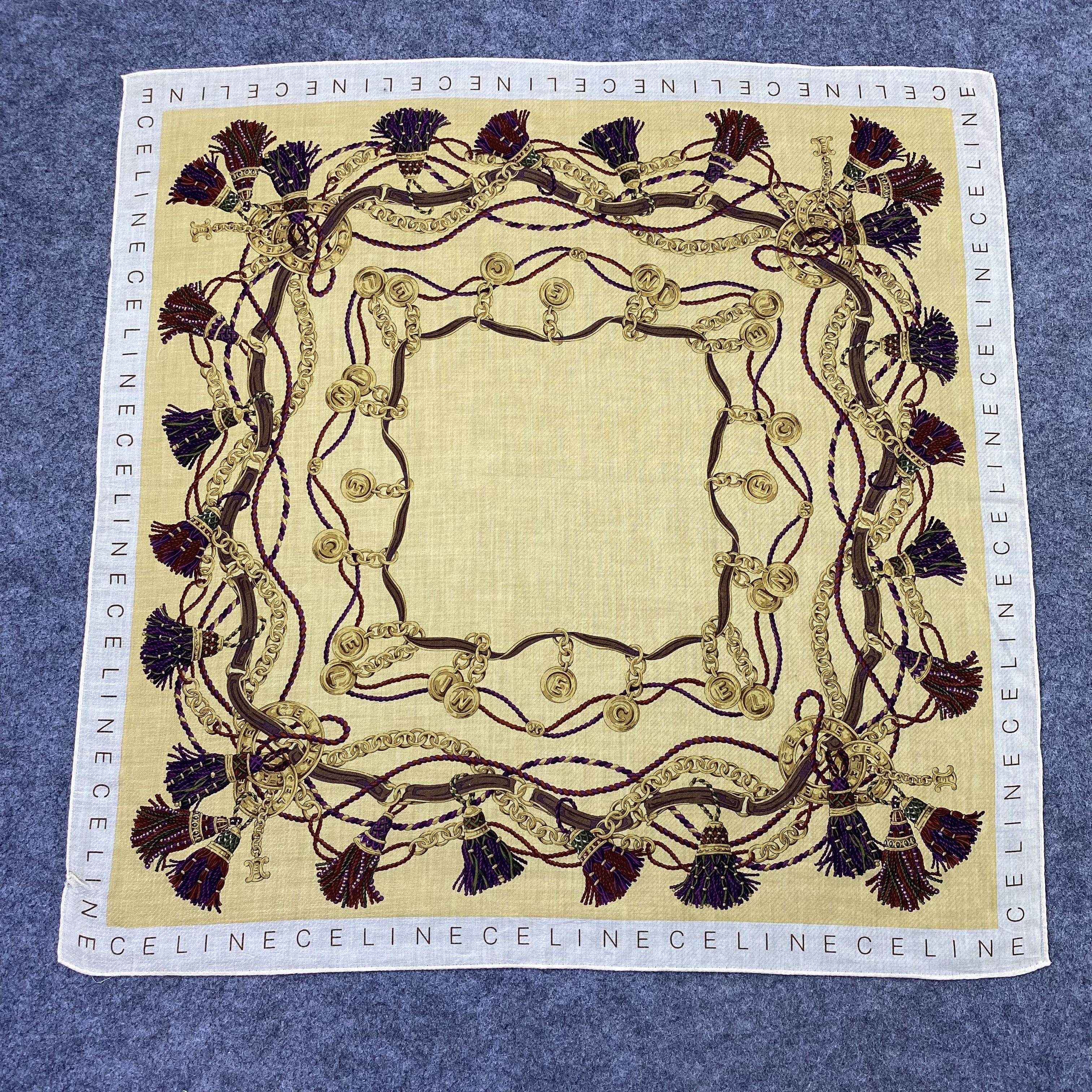 Celine Celine Handkerchief Neckerchief Bandana-B1832 Size ONE SIZE - 3 Thumbnail