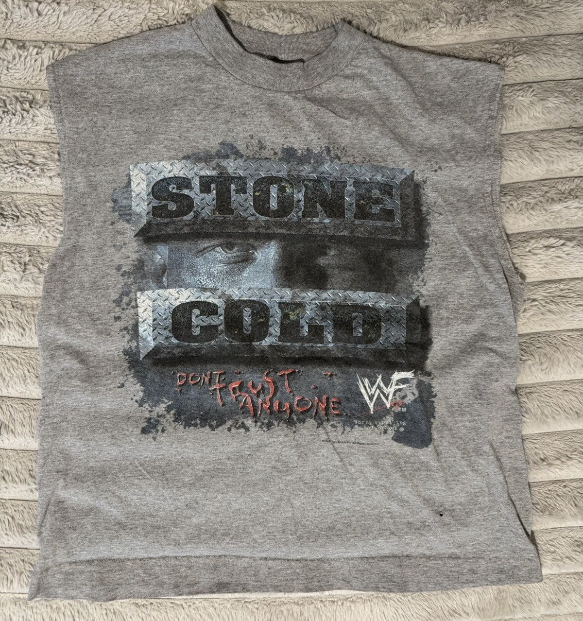 WWF 90s rare stone cold steve austin don’t trust anyone 1999 tee Size US XL / EU 56 / 4 - 9 Thumbnail