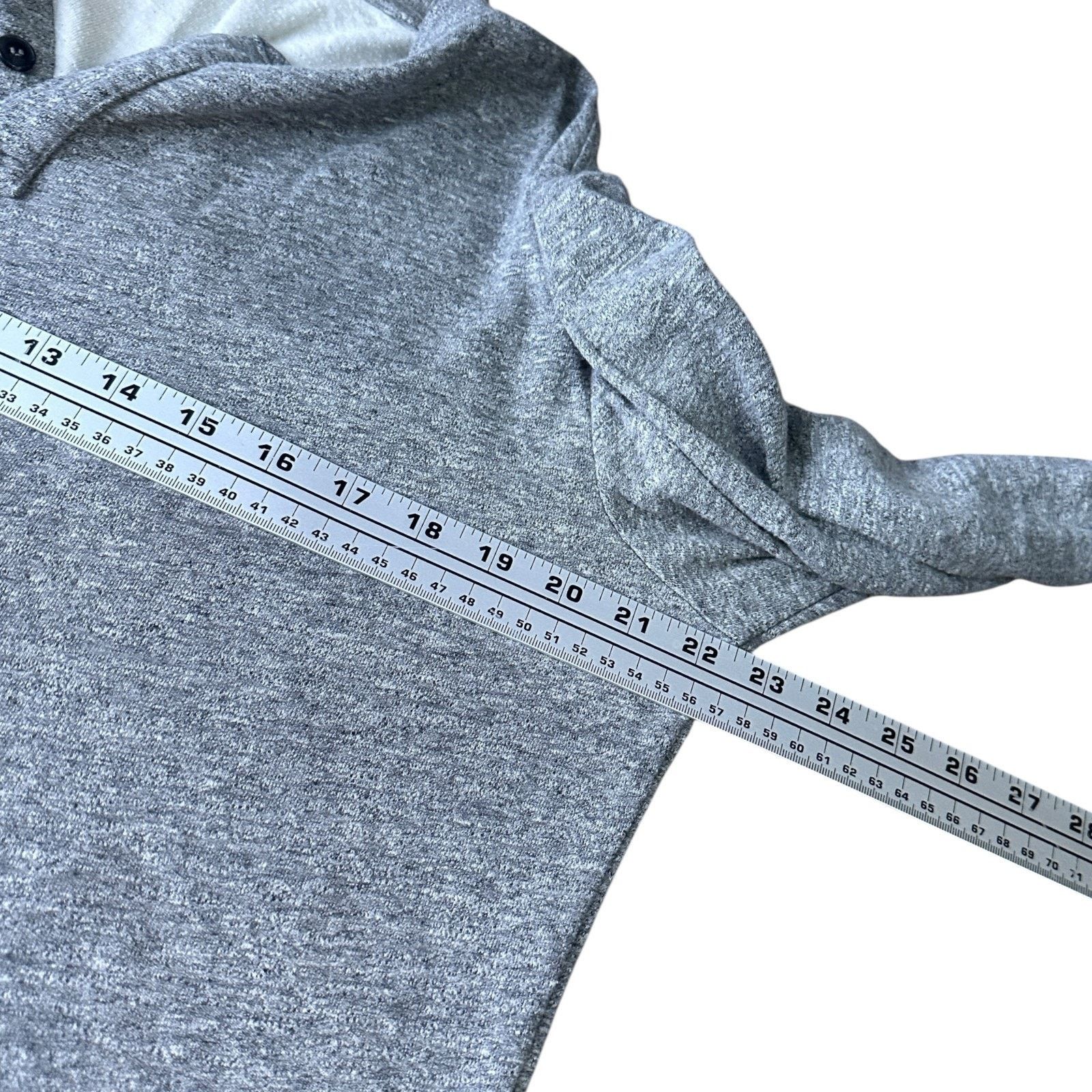Marine Layer Marine Layer Henley Shirt Men's Marge M/L Gray Long Sleeve Size US L / EU 52-54 / 3 - 8 Thumbnail