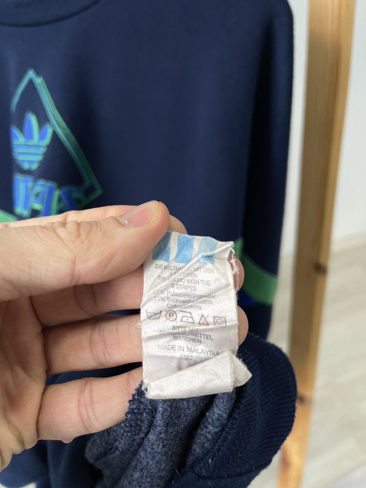 Adidas Vintage Rare Adidas Oversized Crewneck Big Logo Sweatshirt Size US XL / EU 56 / 4 - 13 Thumbnail