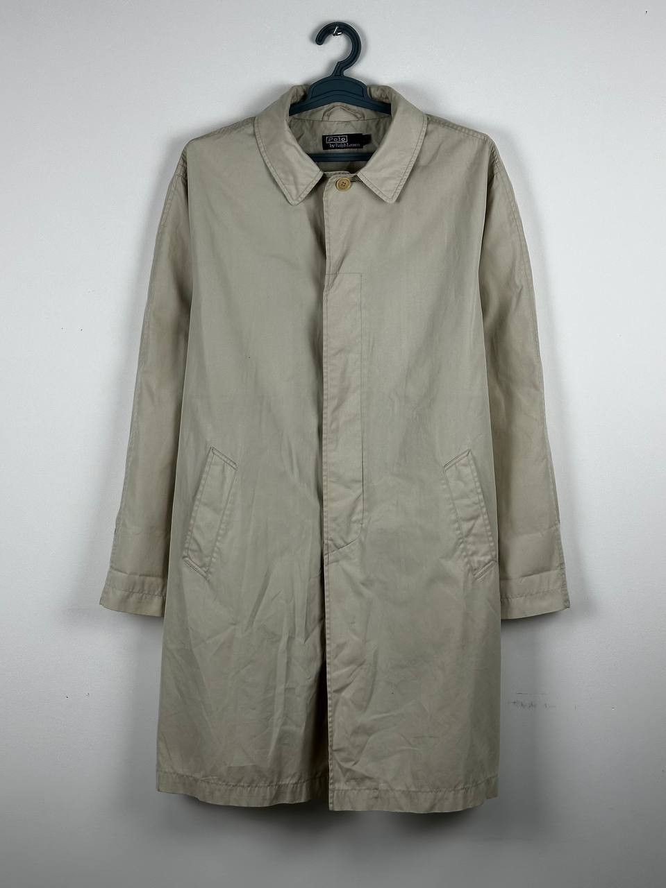 Vintage Polo Ralph Lauren Mac Trench Coat Beige Size L