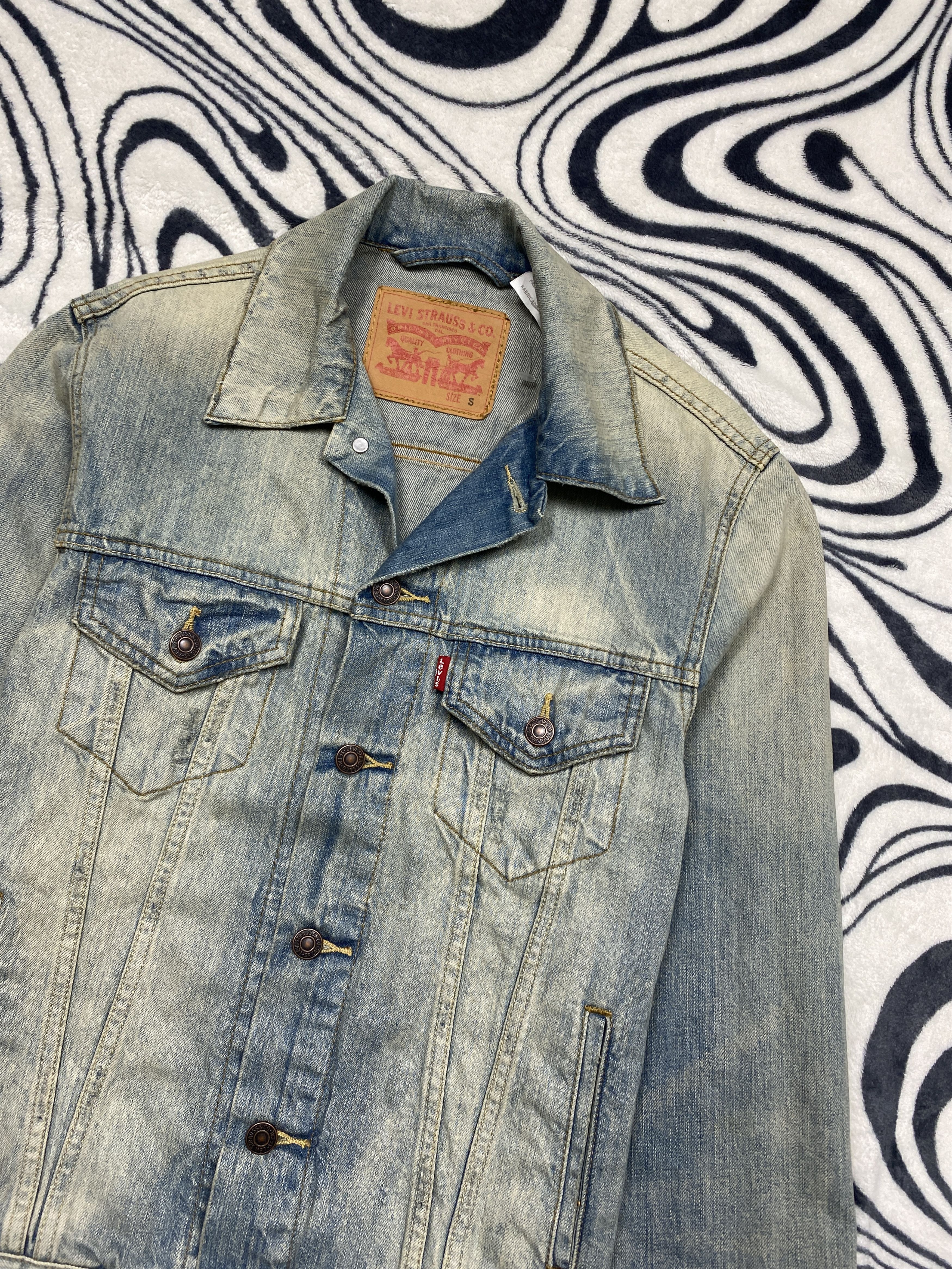 Levi's NEW Levi's Mens Denim Jacket Size US S / EU 44-46 / 1 - 2 Thumbnail