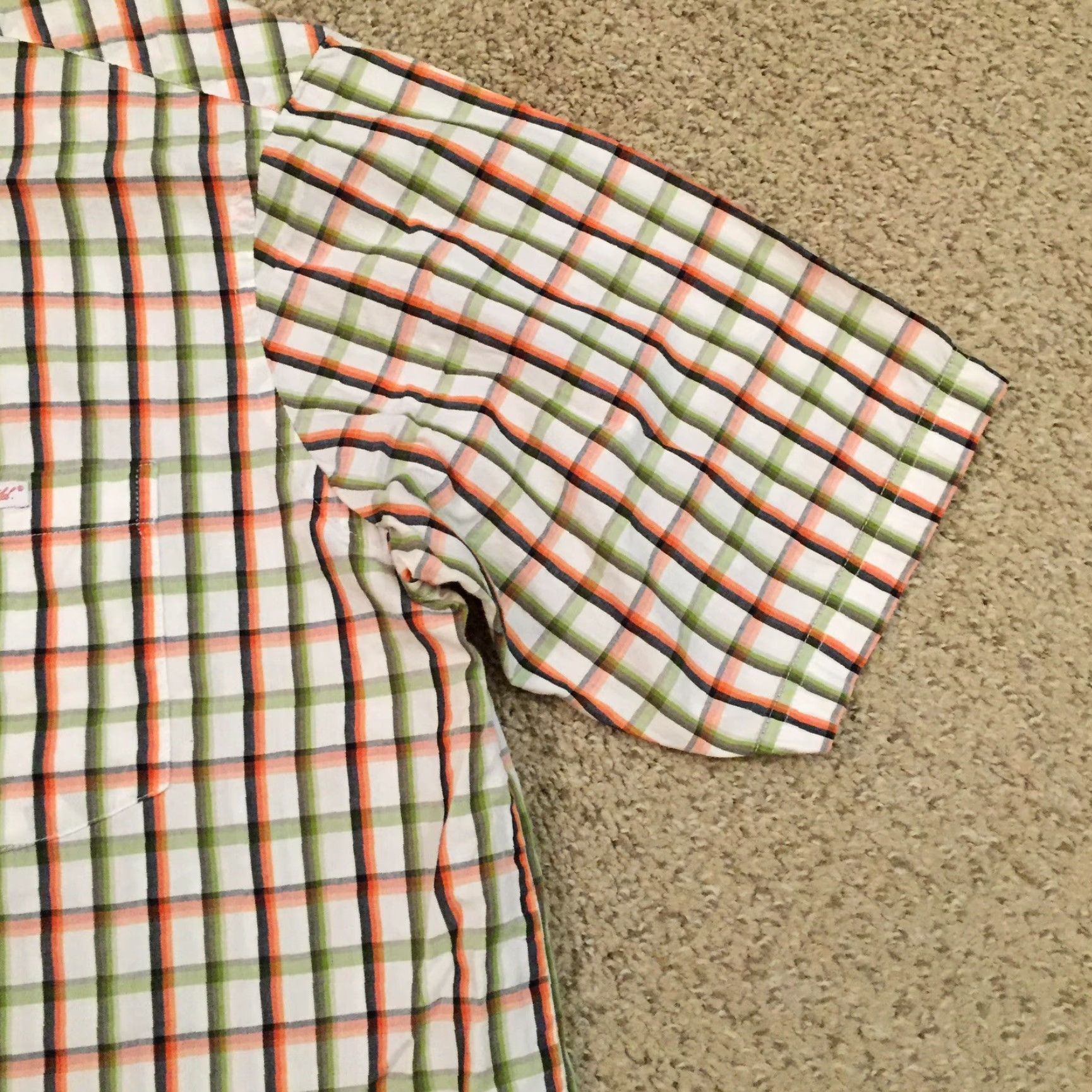 Ecko Unltd. Ecko Unltd Shirt Mens XL Green Plaid Short Sleeve Button Up Cotton Size US XL / EU 56 / 4 - 4 Thumbnail