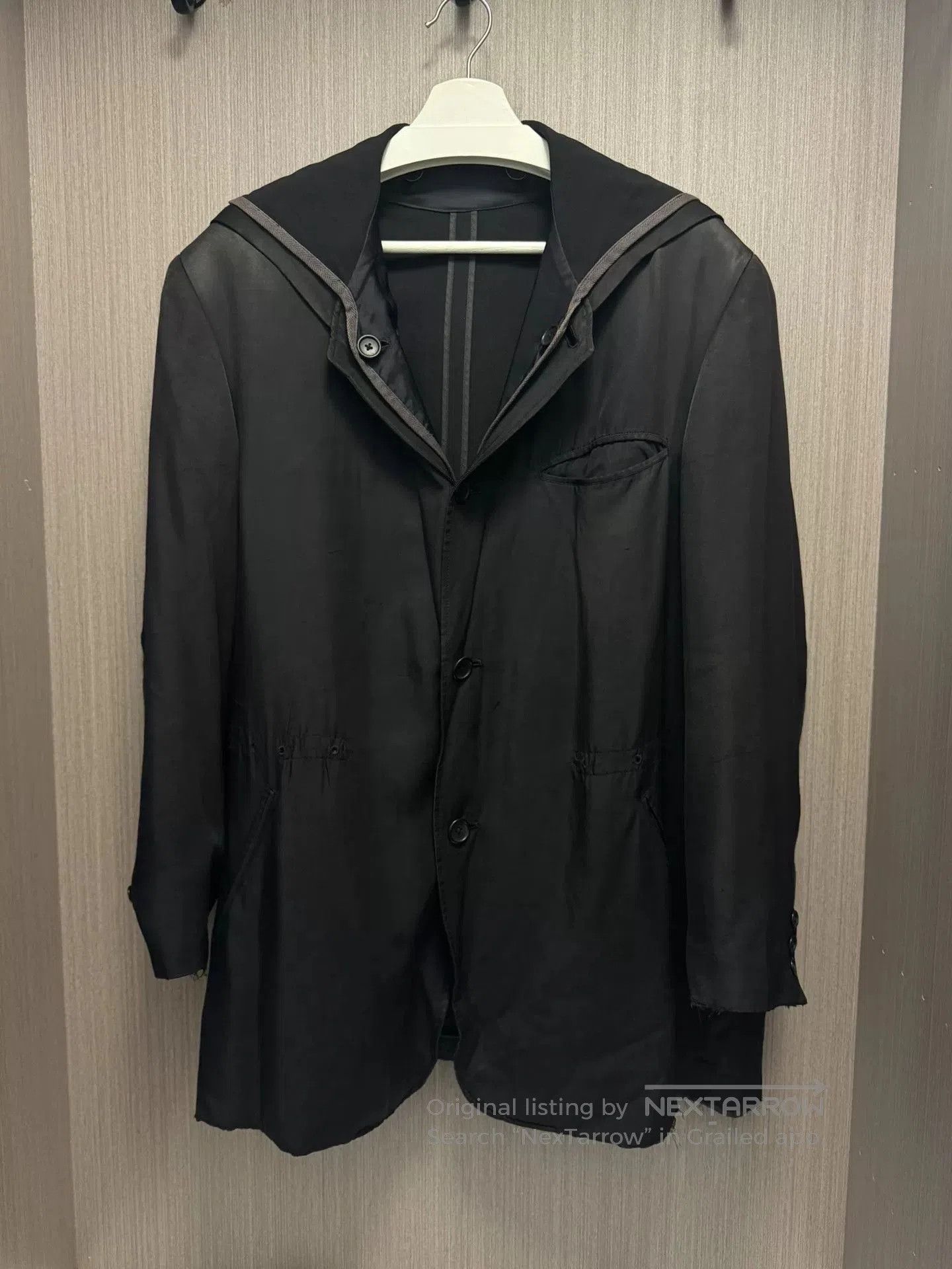 Yohji Yamamoto Yohji Yamamoto Silk Hooded Coat. Size US M / EU 48-50 / 2 - 4 Thumbnail