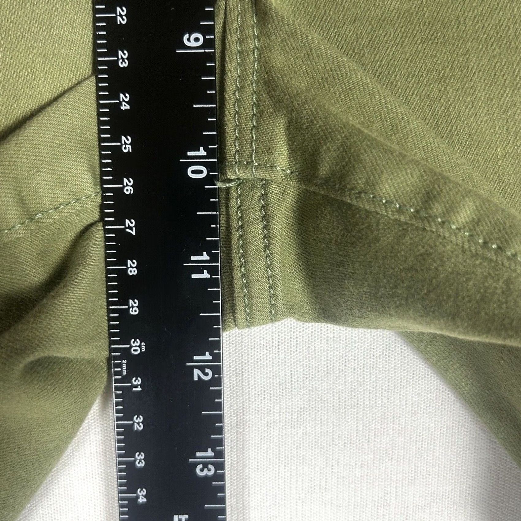 Old Navy Old Navy Rockstar Skinny Mid Rise Jeans Size 4 Tall Olive Army Green Stretch Women Size 27" / US 4 / IT 40 - 5 Thumbnail