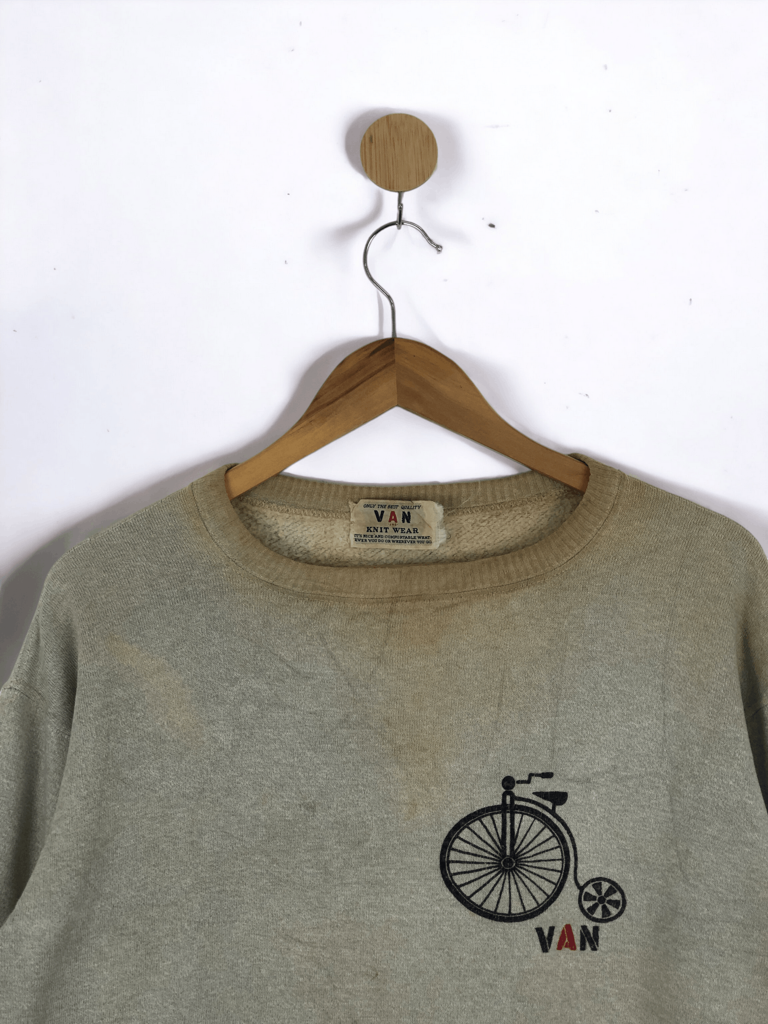 Van Rusty Vintage Van Jac Pullover Crewneck Dirty Sweatshirt Size US L / EU 52-54 / 3 - 4 Thumbnail