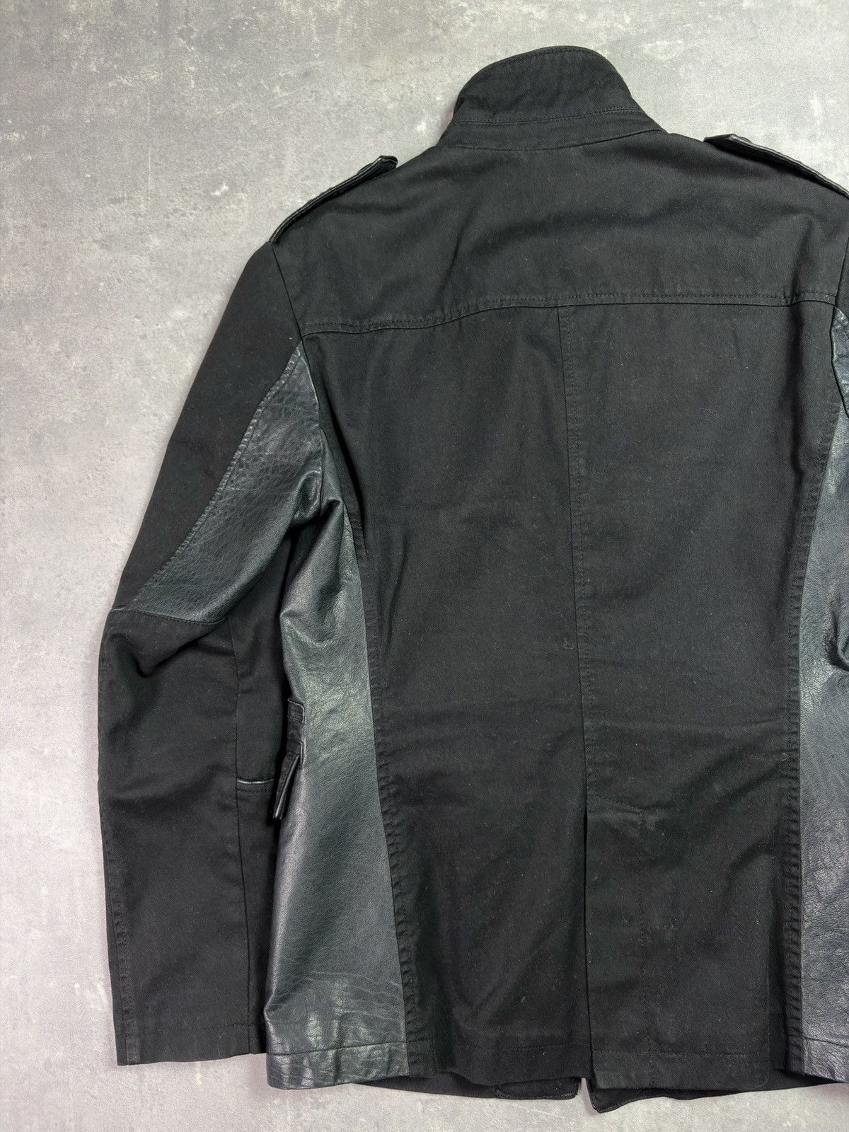 Dirk Bikkembergs Dirk Bikkembergs Leather Elements Blazer Cut Jacket 48 M Size US M / EU 48-50 / 2 - 17 Thumbnail
