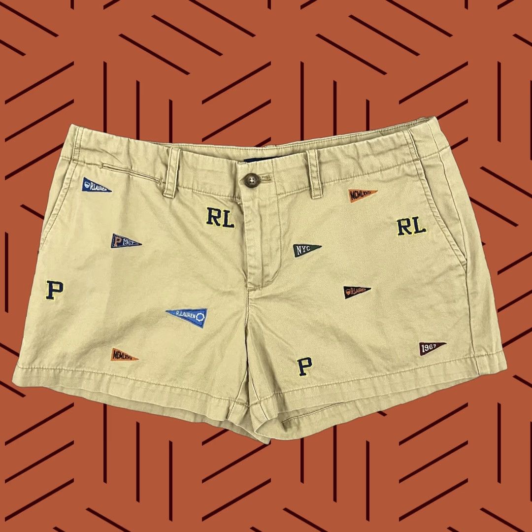 Polo Ralph Lauren Polo Ralph Lauren Shorts Women Size 2 / 3.5" Brown Chino Embroidered School Girl Size 26" / US 2 / IT 38 - 1 Thumbnail