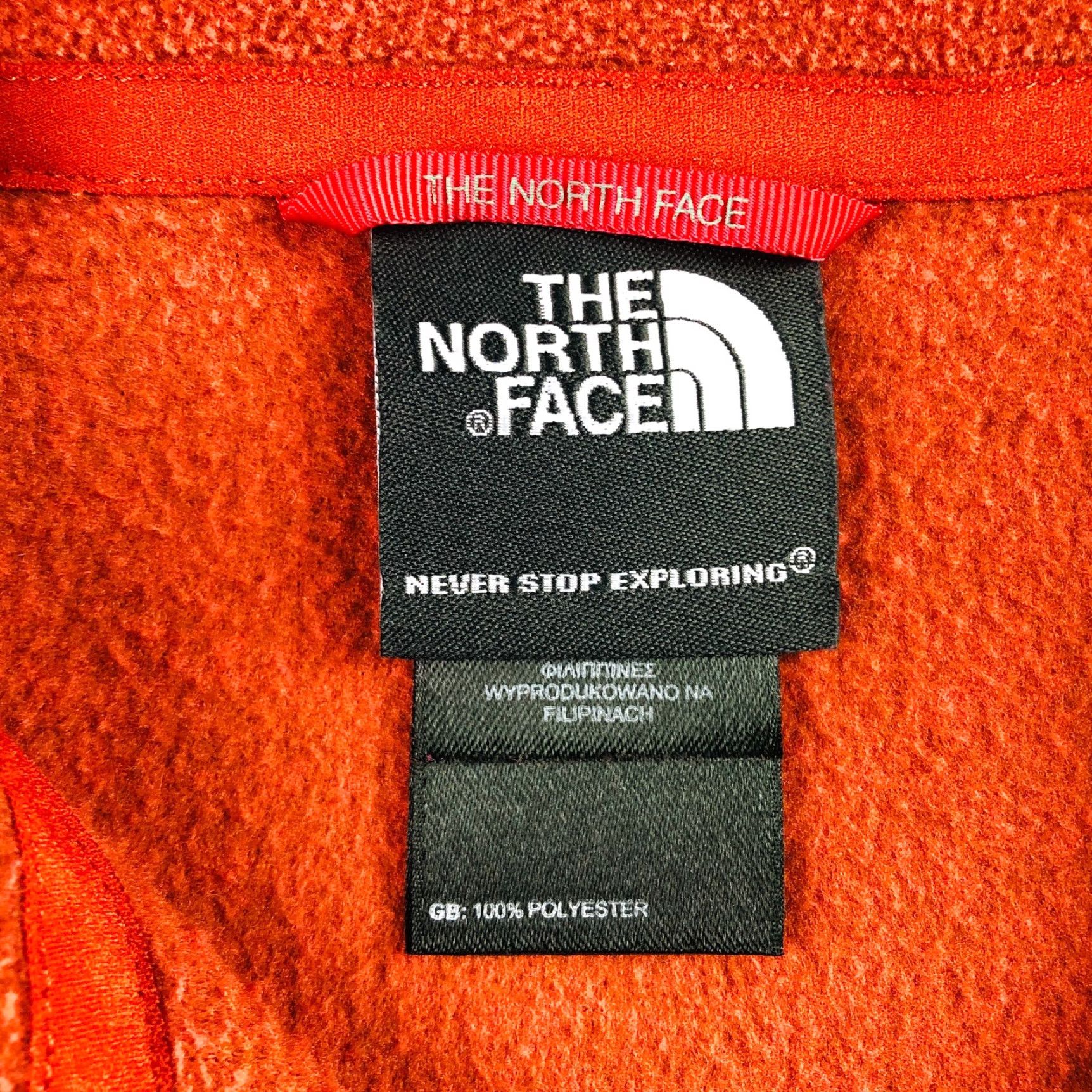 The North Face The North Face Men's Base Pullover Jacket Orange 1/4 Zip Medium Regular Fleece Polyester Activewear Size US M / EU 48-50 / 2 - 3 Thumbnail