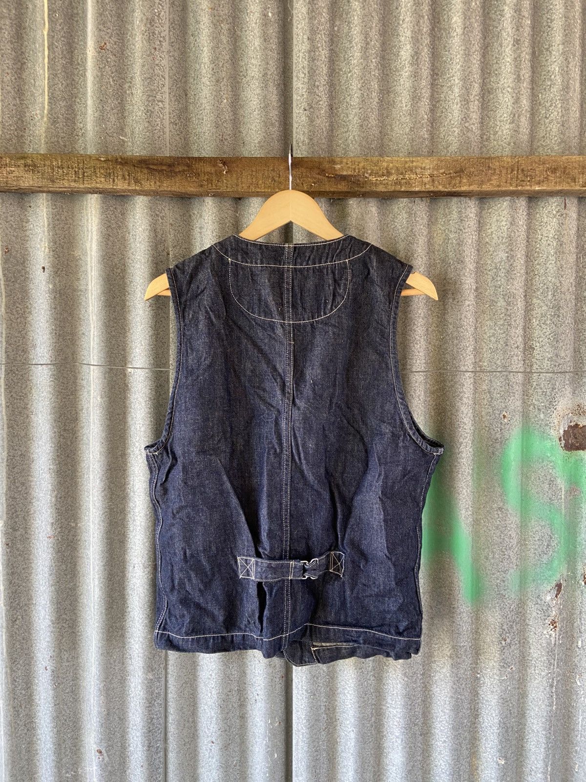 Schott Dark wash denim Schott vest Size US L / EU 52-54 / 3 - 5 Thumbnail
