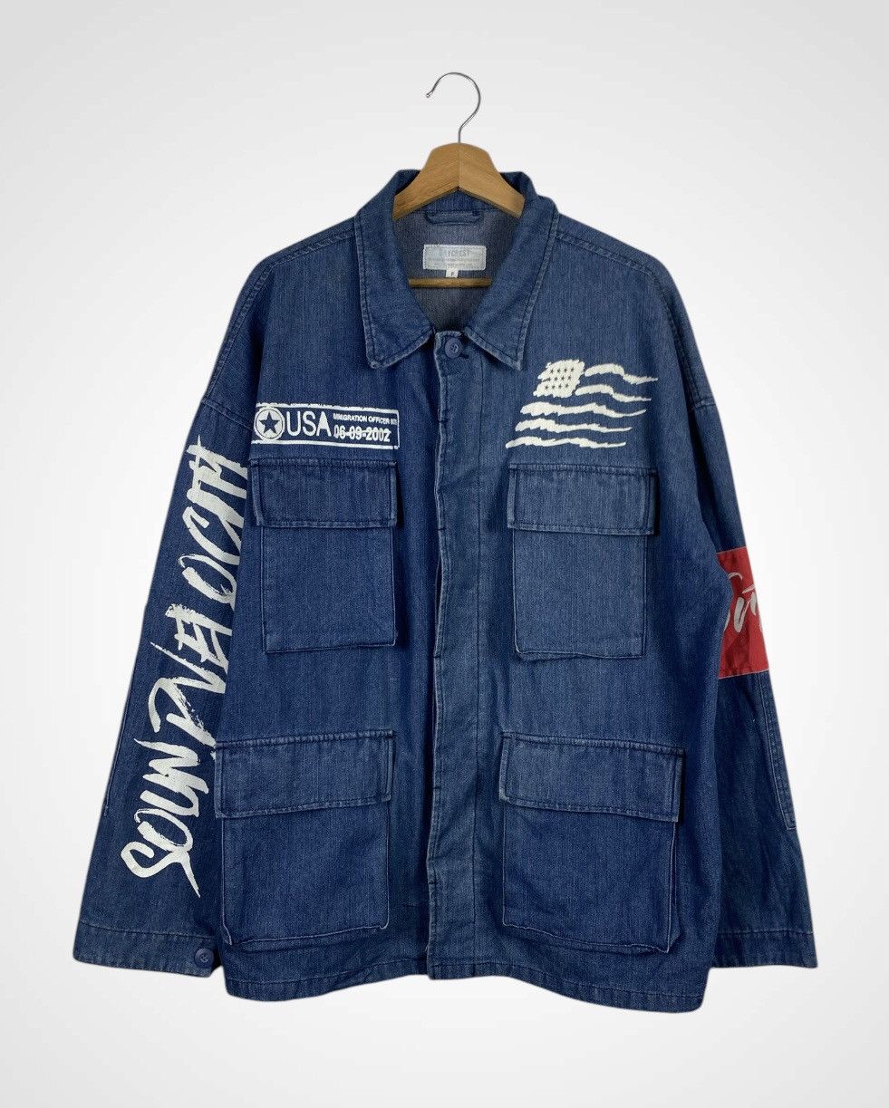 Japanese Brand A12 Rare - Baycrest Denim Chore Jacket Size US XL / EU 56 / 4 - 2 Thumbnail