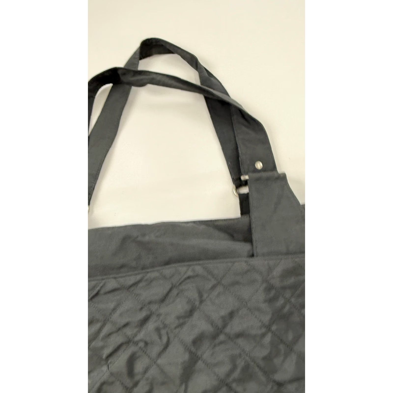 Vintage Baggallini Tote Bag Womens Large Quilted Shoulder Purse Pink Lining Black 18 in 13 in Tote Bag Women Quilted Top Zip Size L / US 10 / IT 46 - 4 Thumbnail