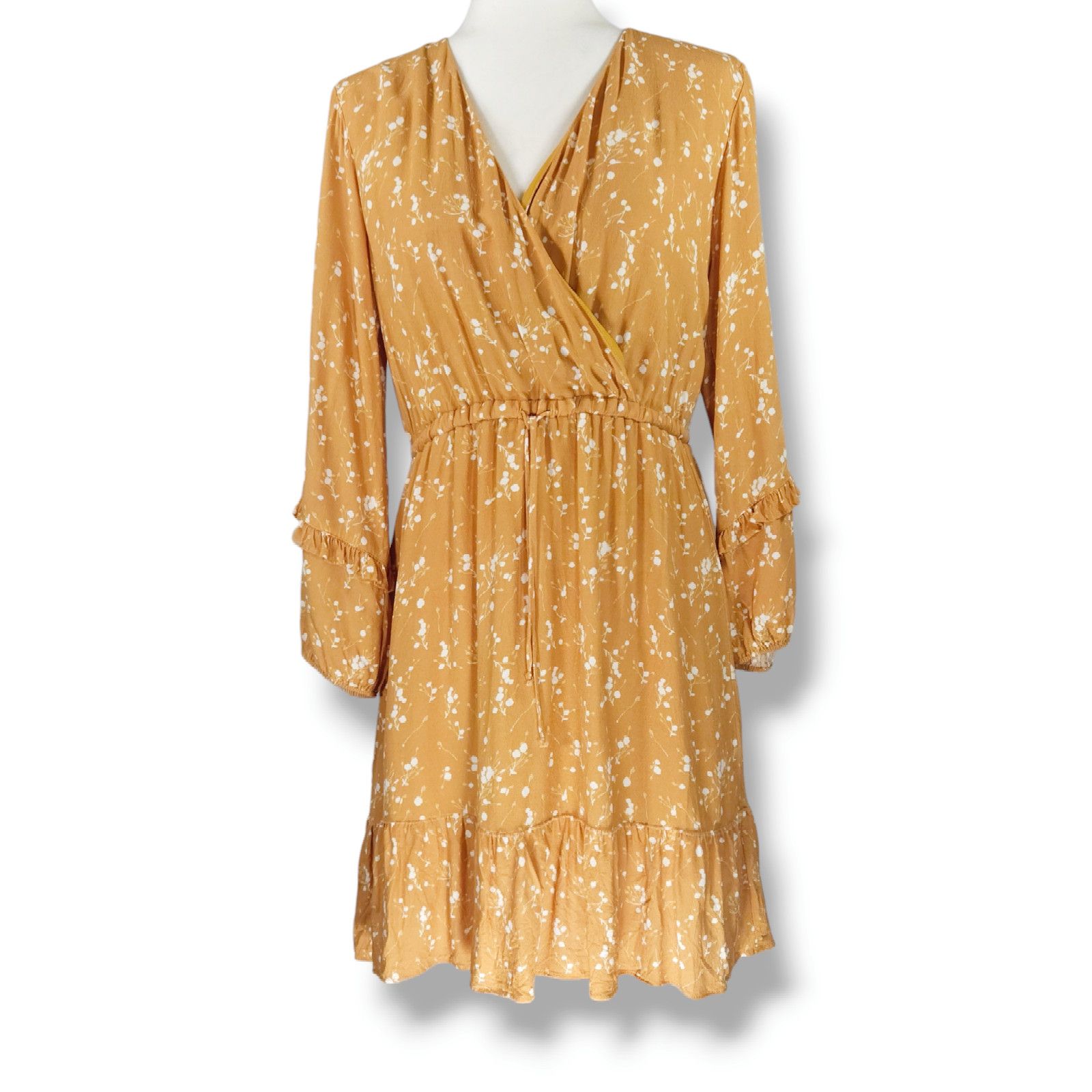 Other Dolan Left Coast Barnier Dress Floral Faux Wrap Sz M [8-10] Size M / US 6-8 / IT 42-44 - 3 Thumbnail