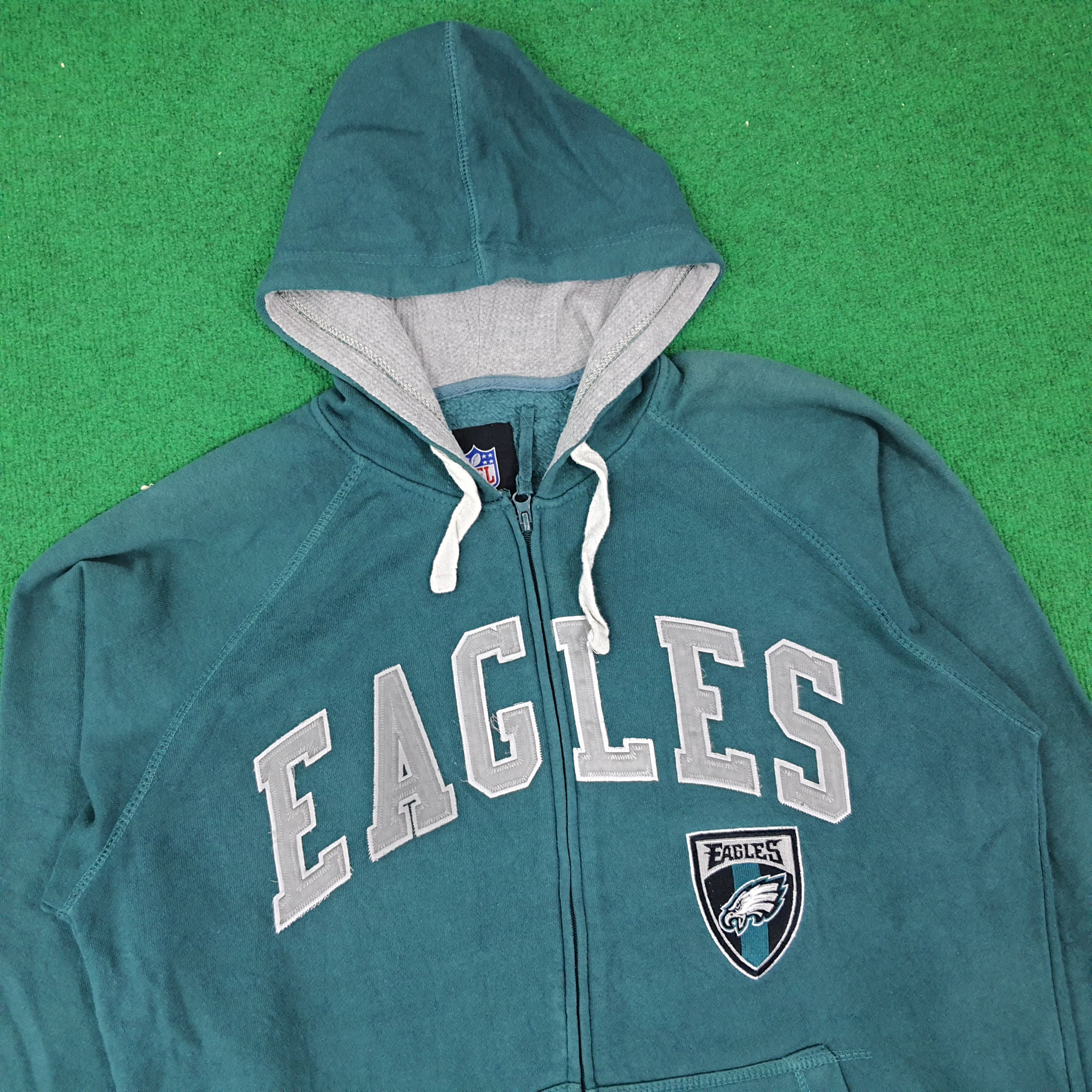 NFL Vintage NFL Eagle Sports Team Zipper Hoodie C270N13 Size US L / EU 52-54 / 3 - 2 Thumbnail