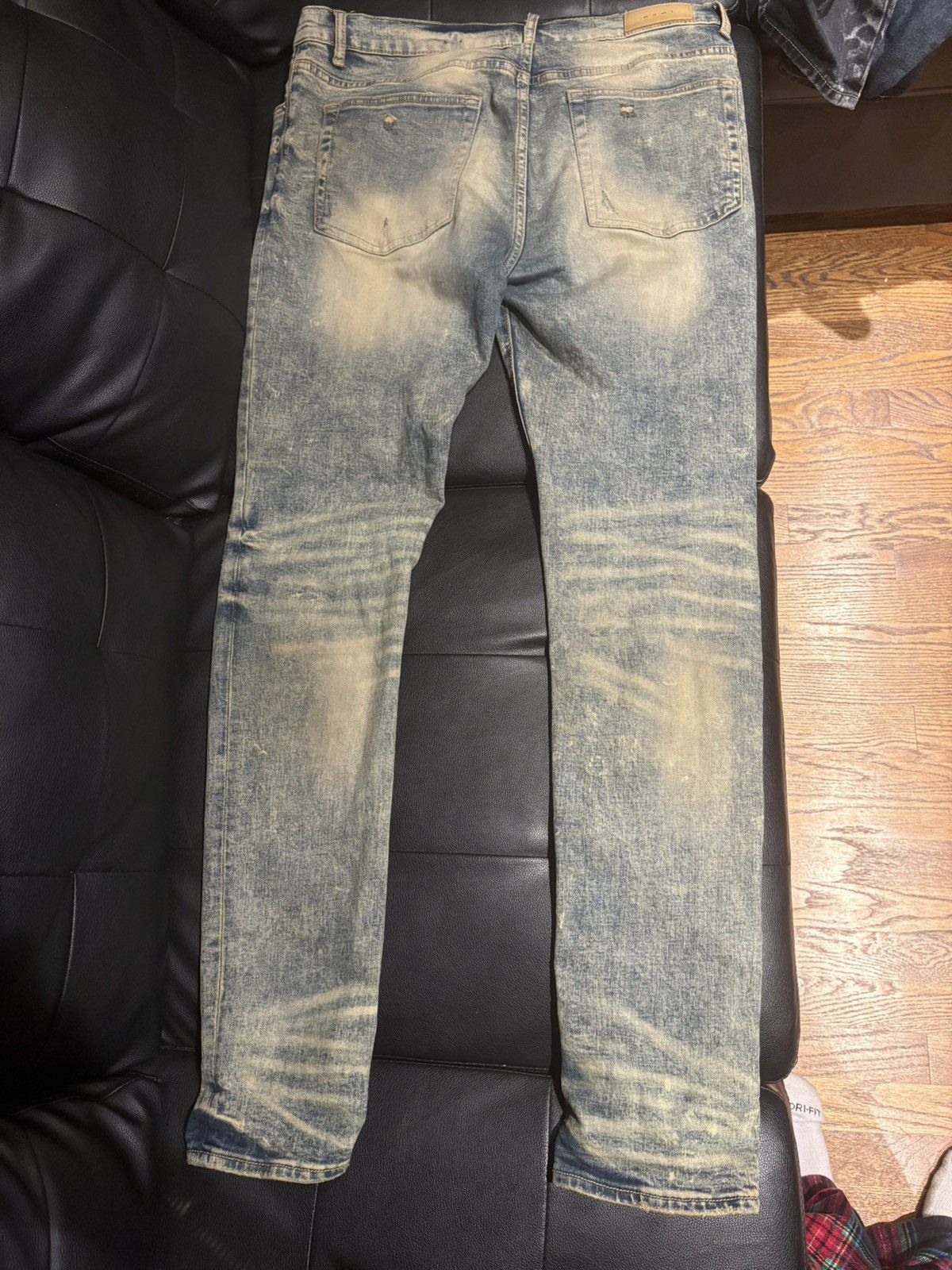MNML Sand Colored Distressed Denim Size US 36 / EU 52 - 2 Thumbnail
