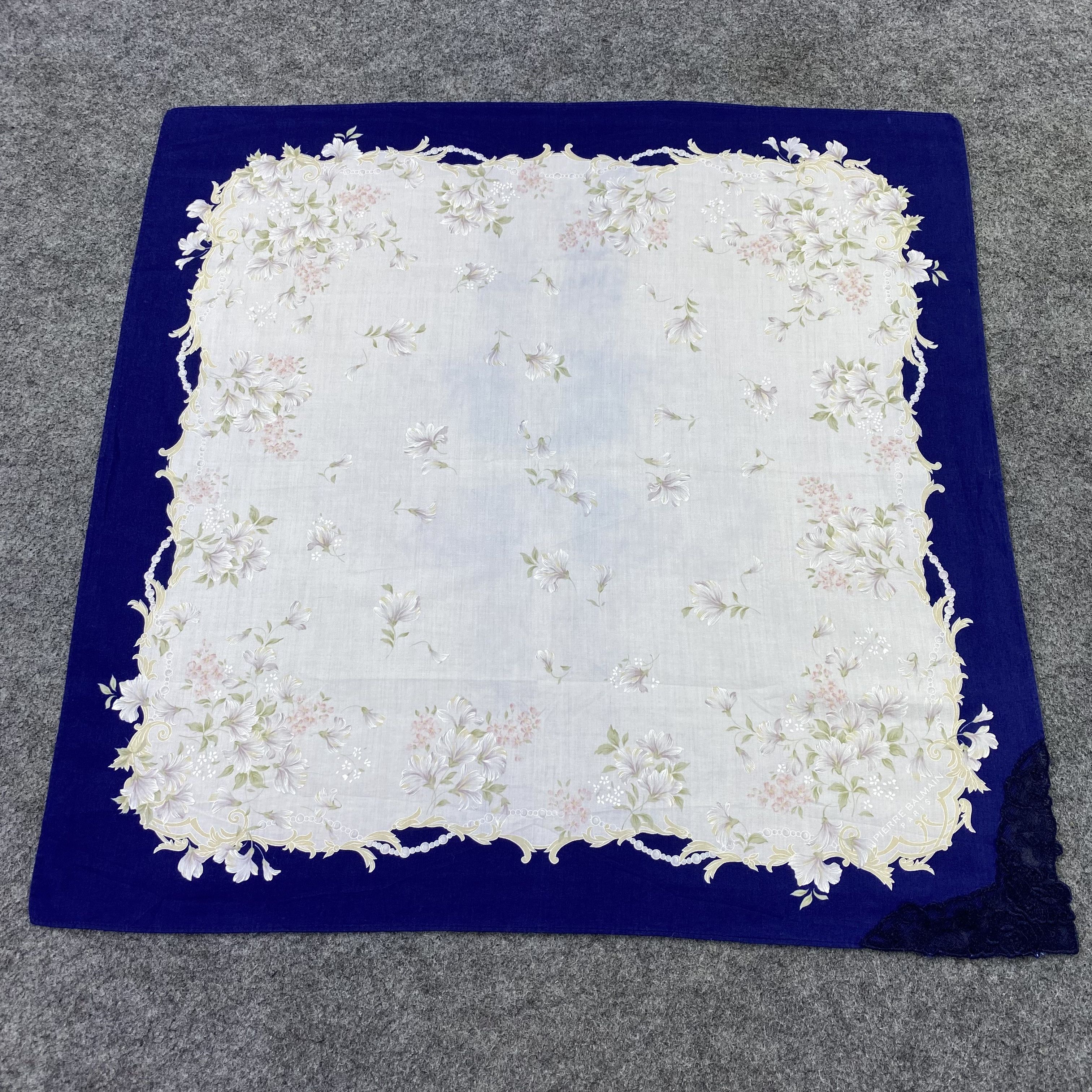 Pierre Balmain × Vintage Pierre Balmain Handkerchief / Bandana / Neckerchief-B1528 Size ONE SIZE - 3 Thumbnail