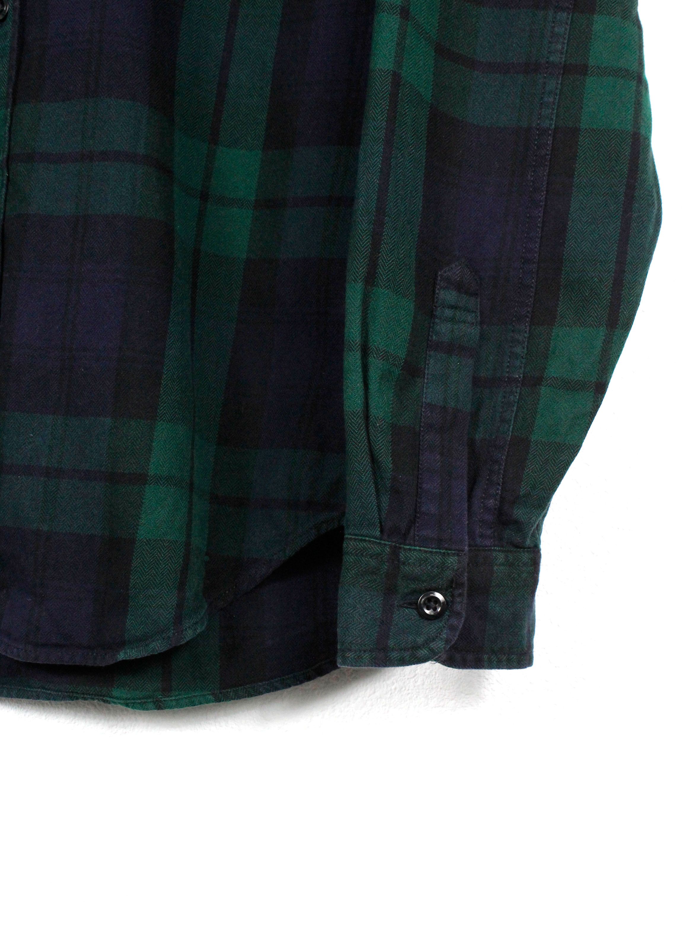 Flannel × J.Crew J.Crew Green Plaid Check Flannel Shirt Size US M / EU 48-50 / 2 - 3 Thumbnail